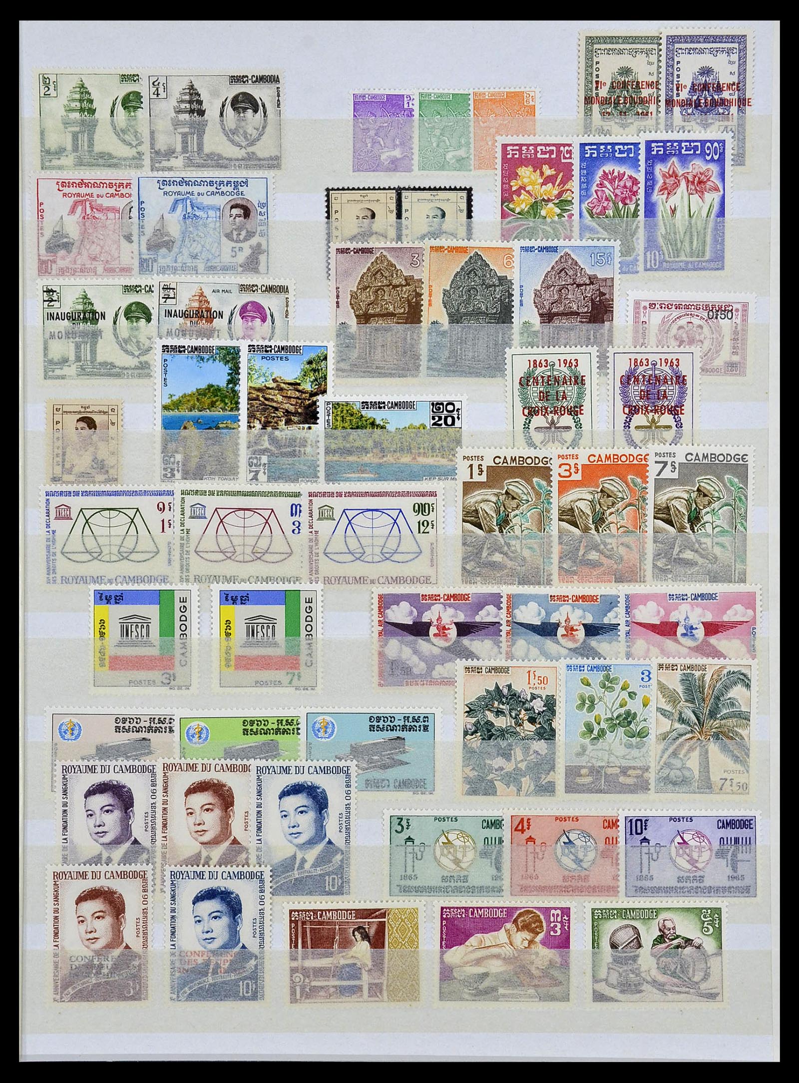 34044 001 - Postzegelverzameling 34044 Franse koloniën in Azië 1952-1992.