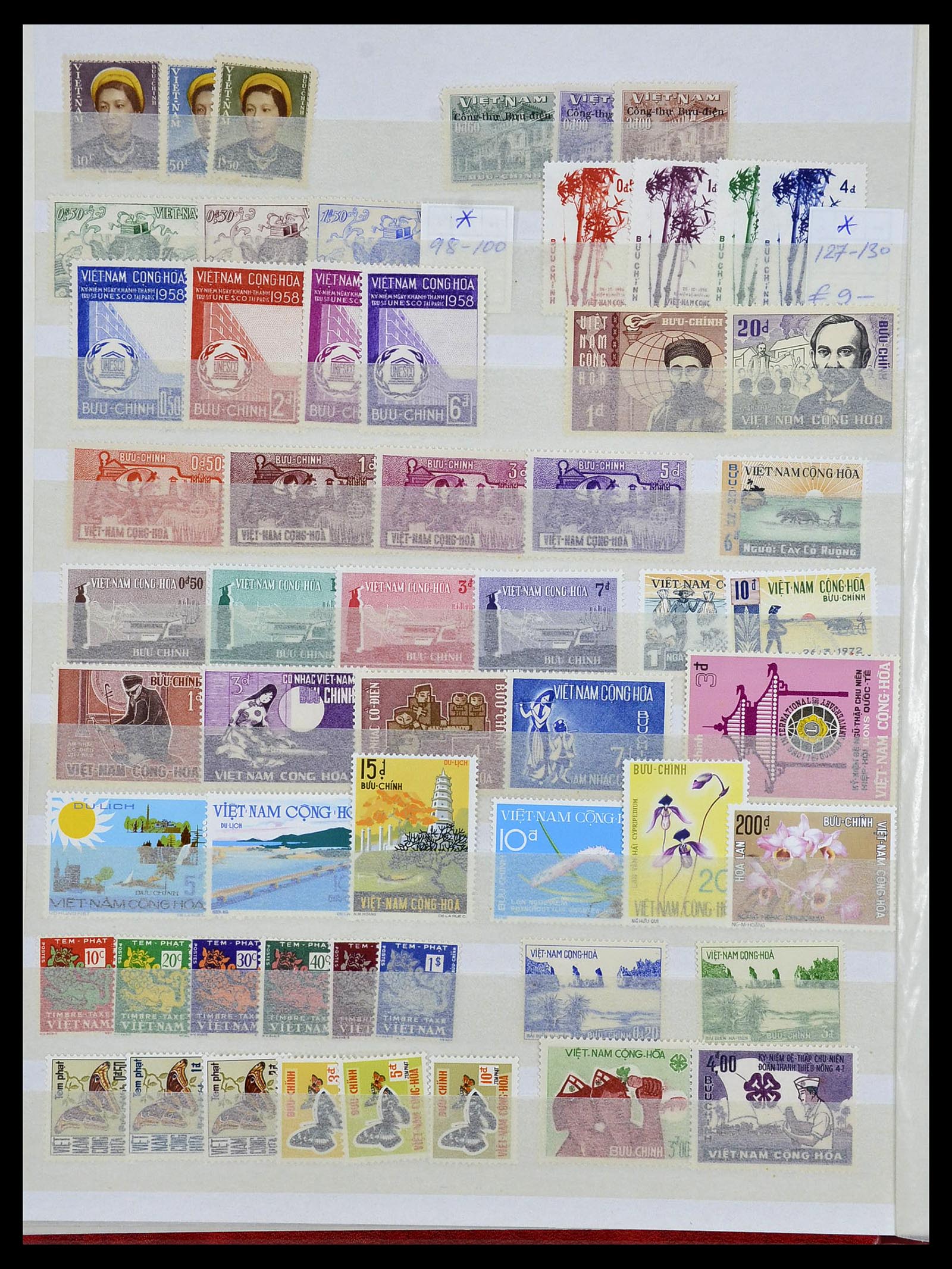 34044 012 - Stamp collection 34044 French colonies in Asia 1952-1992.