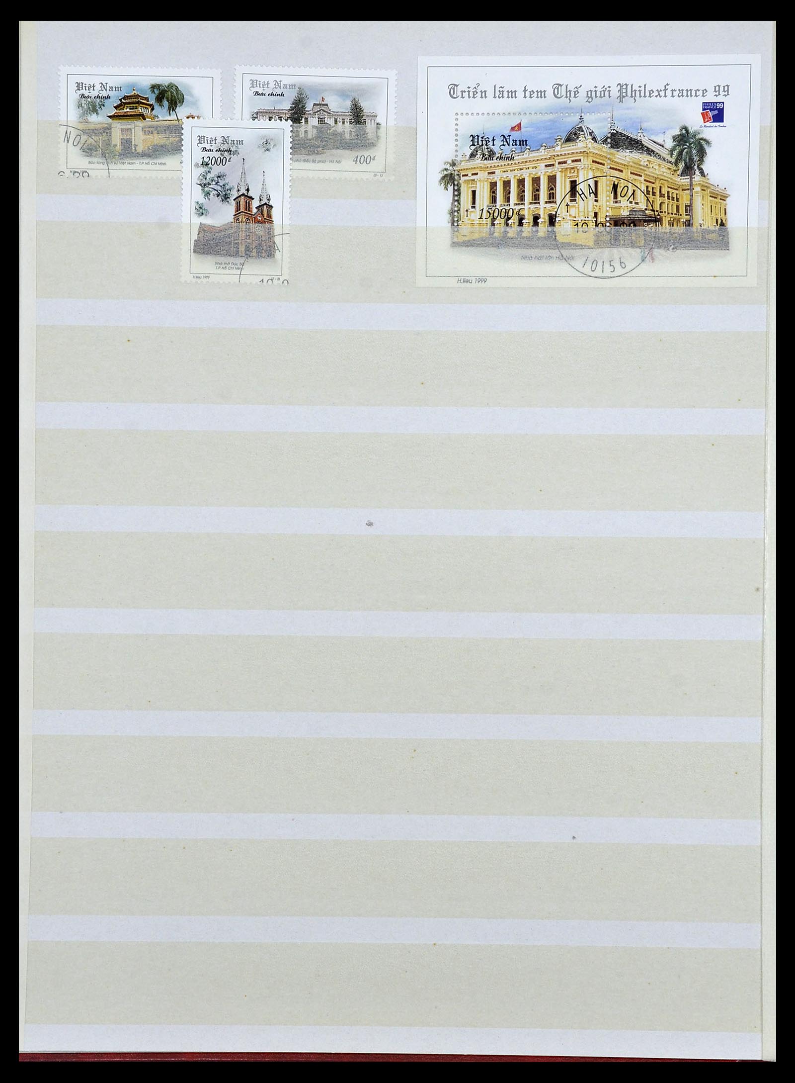 34044 020 - Postzegelverzameling 34044 Franse koloniën in Azië 1952-1992.