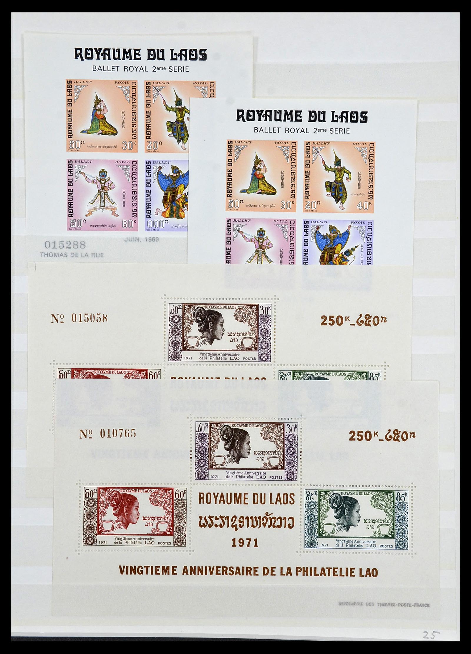 34044 044 - Stamp collection 34044 French colonies in Asia 1952-1992.