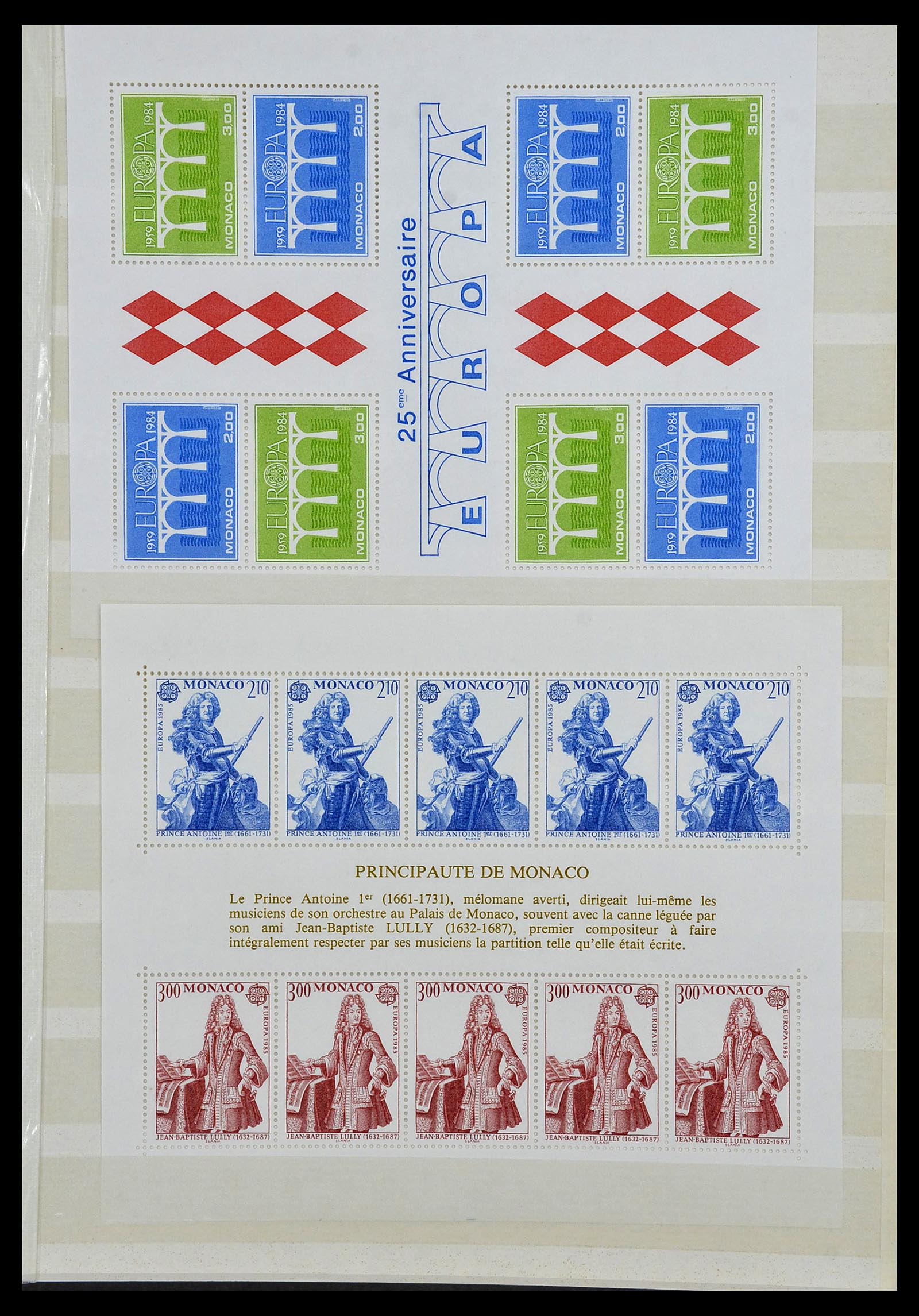 34045 005 - Stamp collection 34045 Western Europe souvenir sheets 1973-1986.