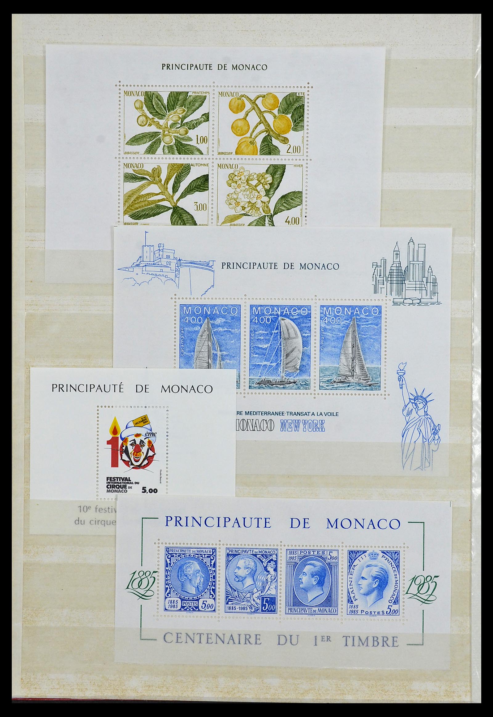 34045 006 - Stamp collection 34045 Western Europe souvenir sheets 1973-1986.
