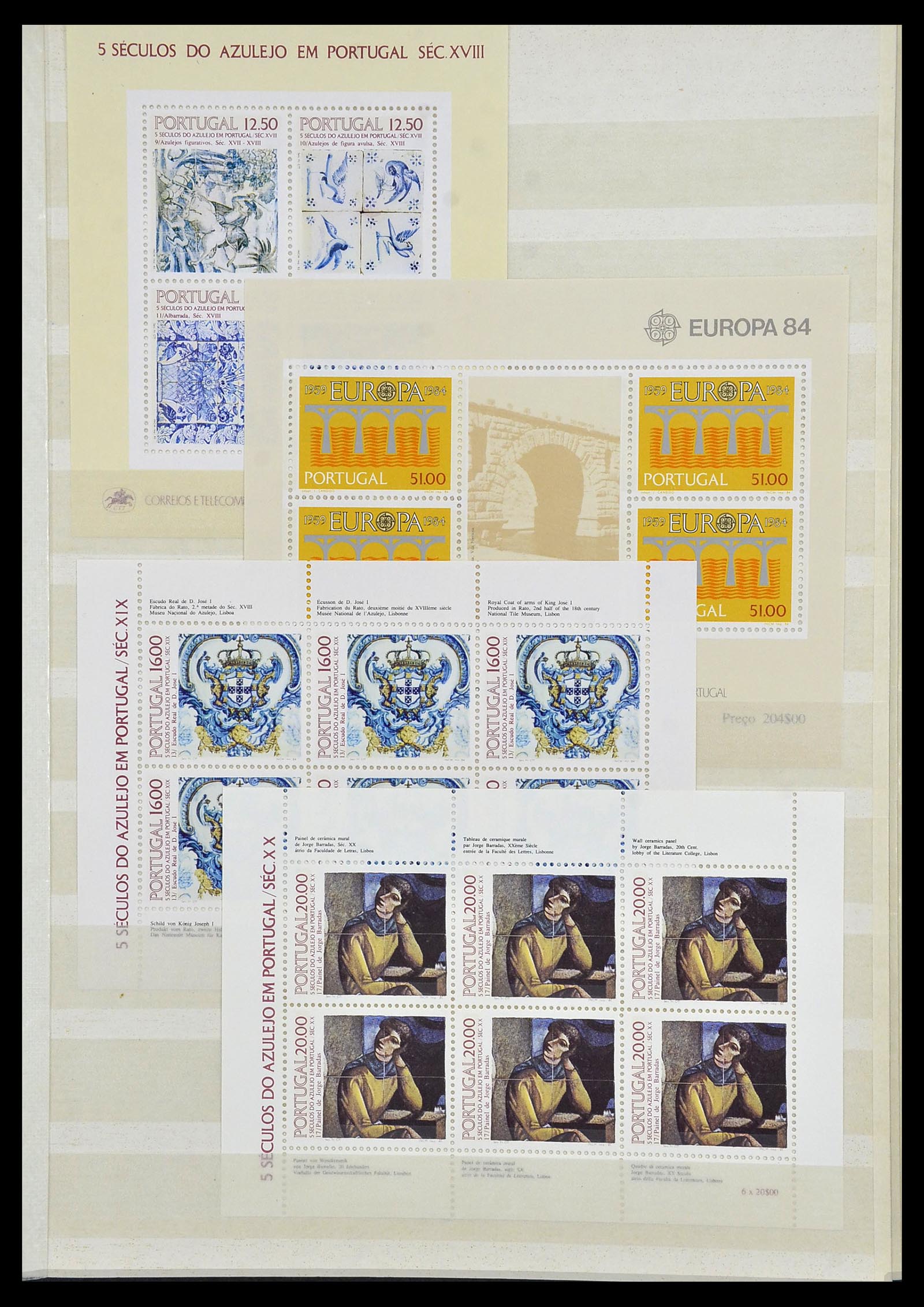 34045 015 - Postzegelverzameling 34045 West Europa blokken 1973-1986.