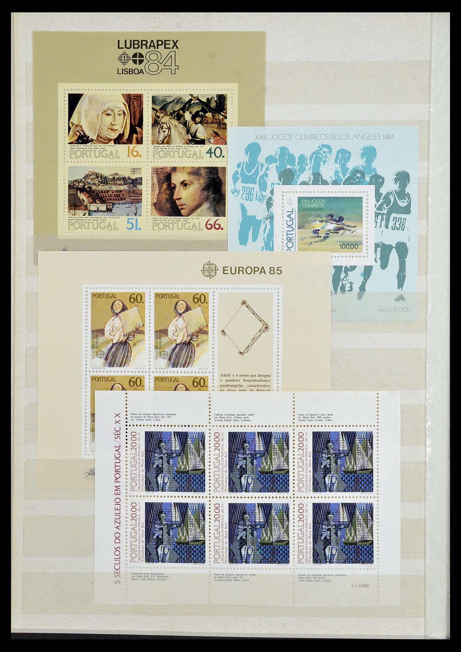 34045 016 - Stamp collection 34045 Western Europe souvenir sheets 1973-1986.