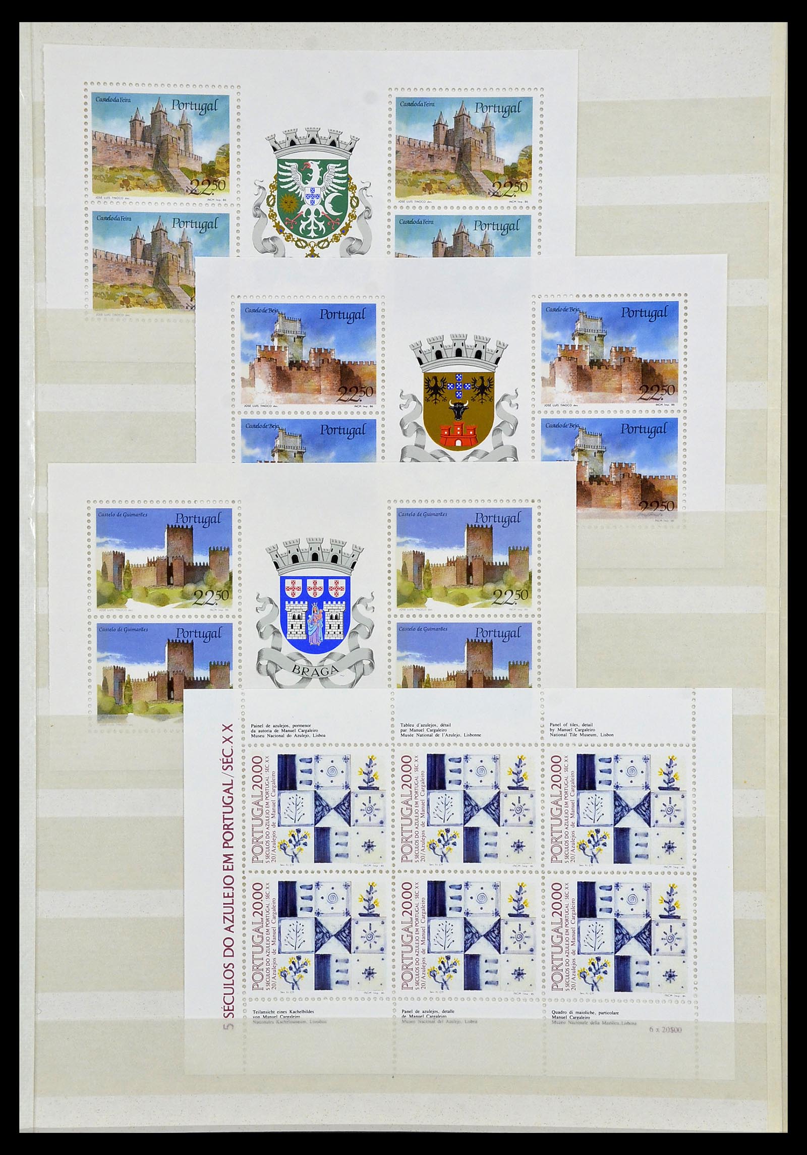 34045 019 - Stamp collection 34045 Western Europe souvenir sheets 1973-1986.