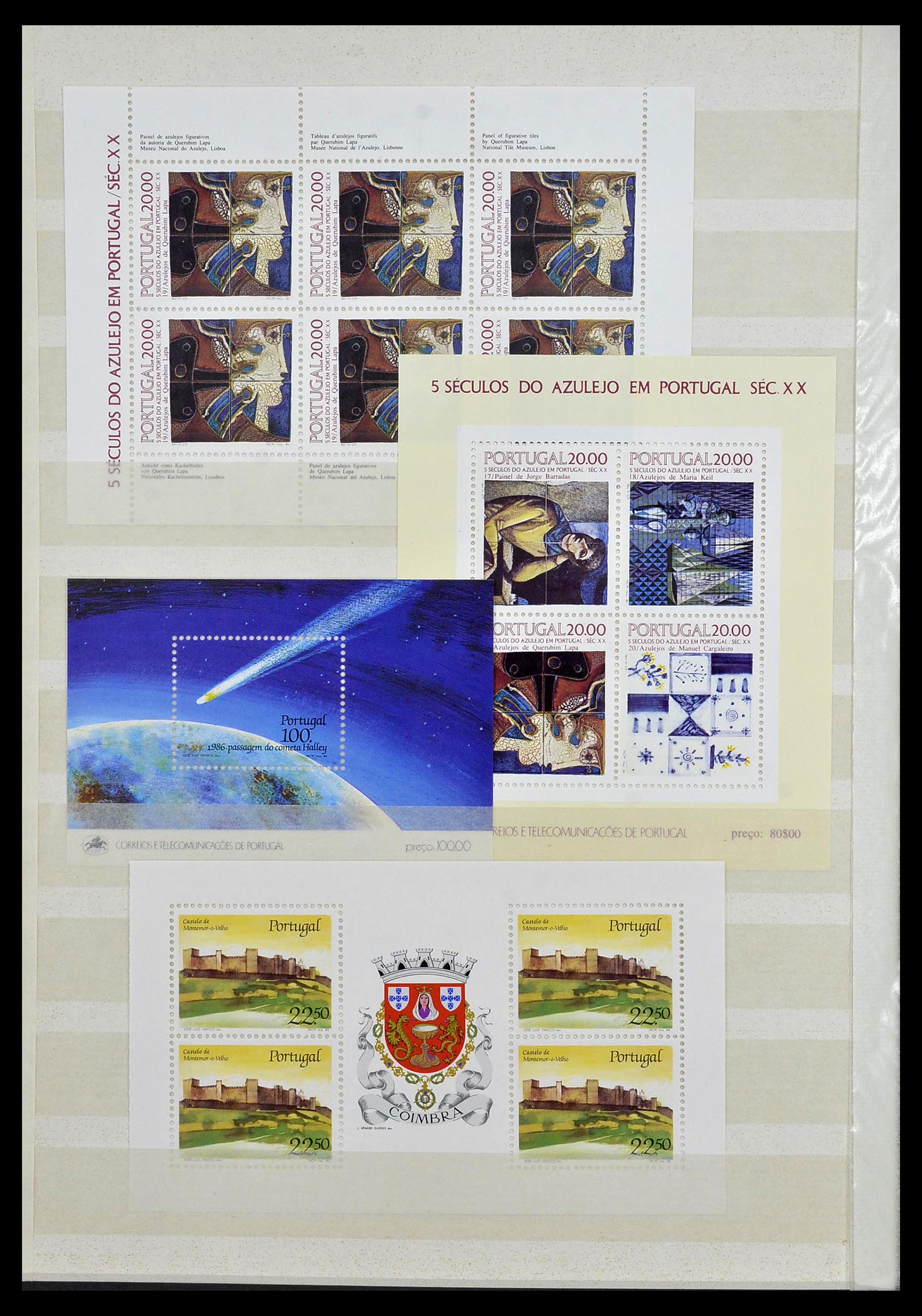 34045 020 - Stamp collection 34045 Western Europe souvenir sheets 1973-1986.