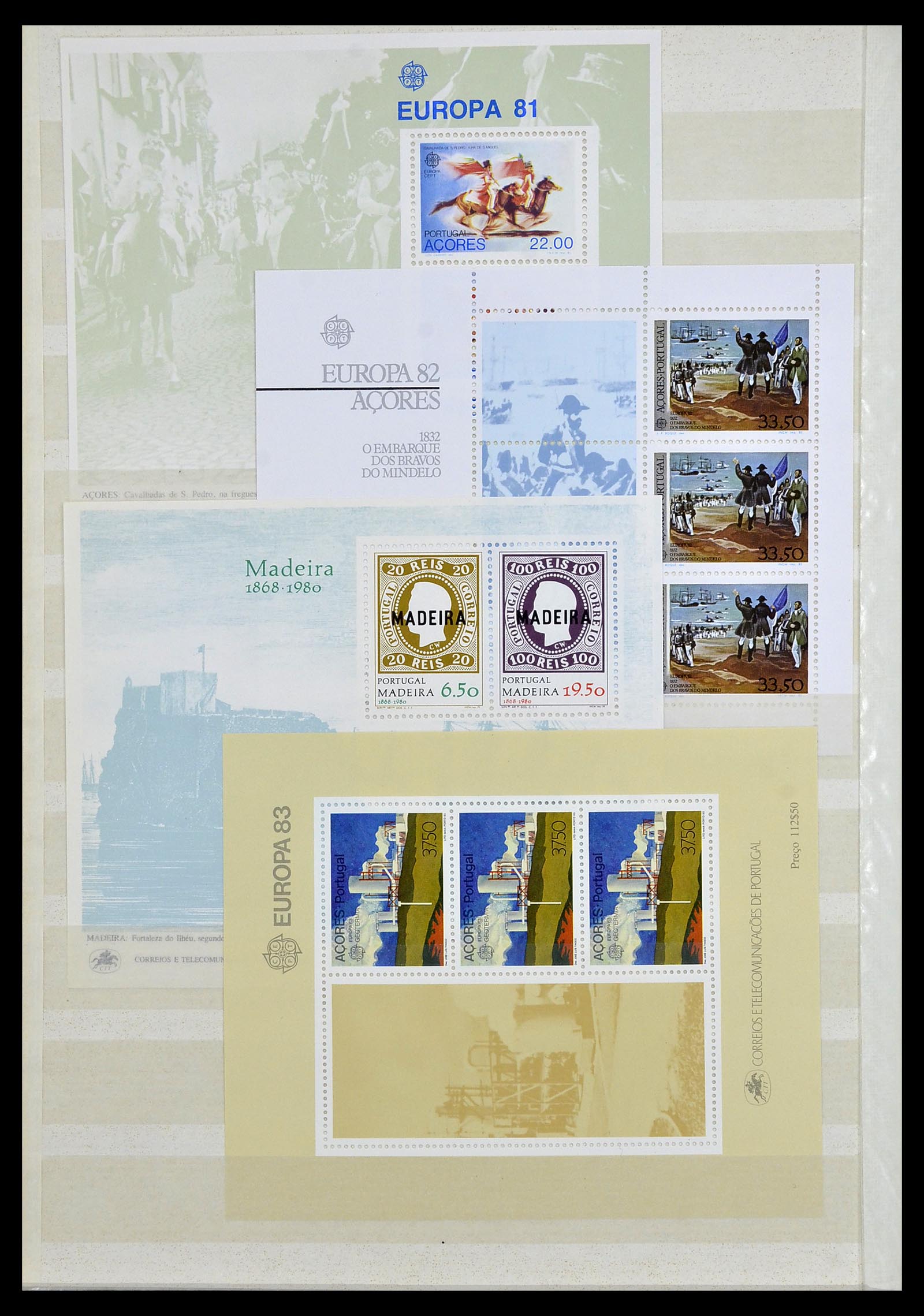 34045 022 - Stamp collection 34045 Western Europe souvenir sheets 1973-1986.