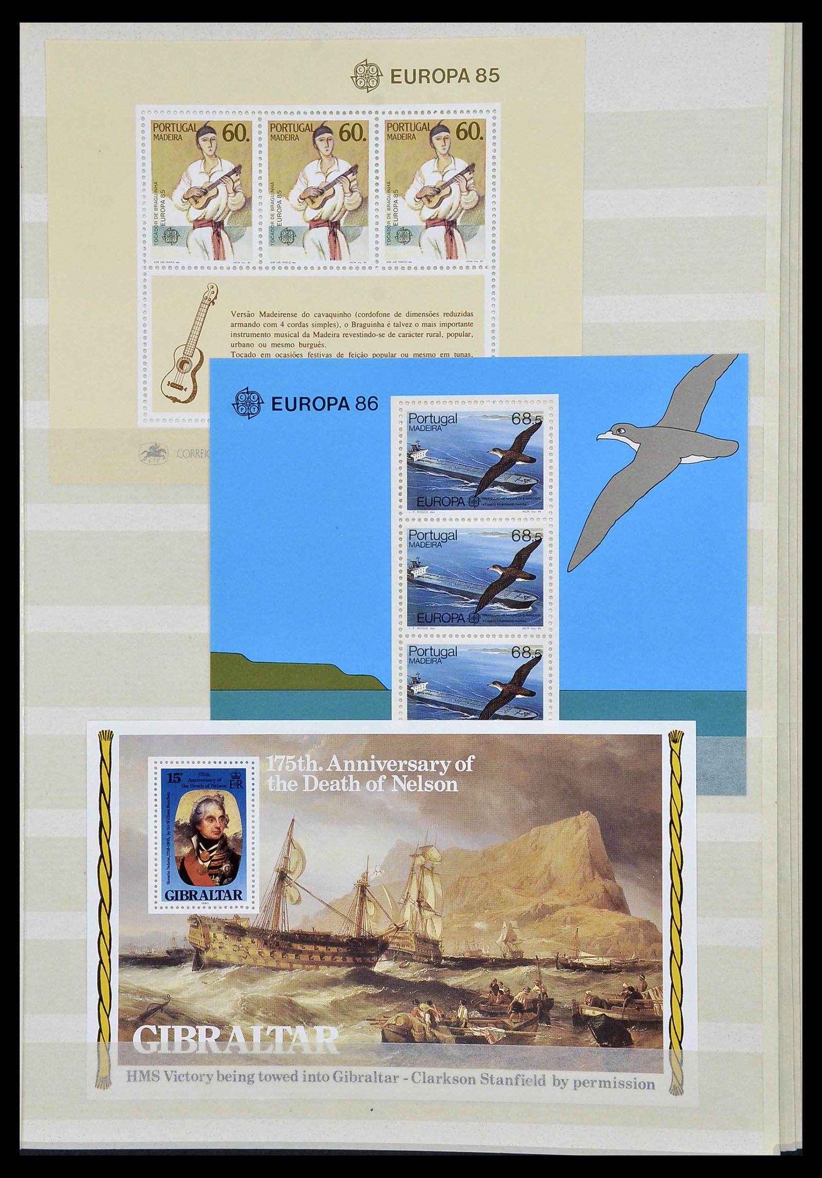 34045 025 - Postzegelverzameling 34045 West Europa blokken 1973-1986.