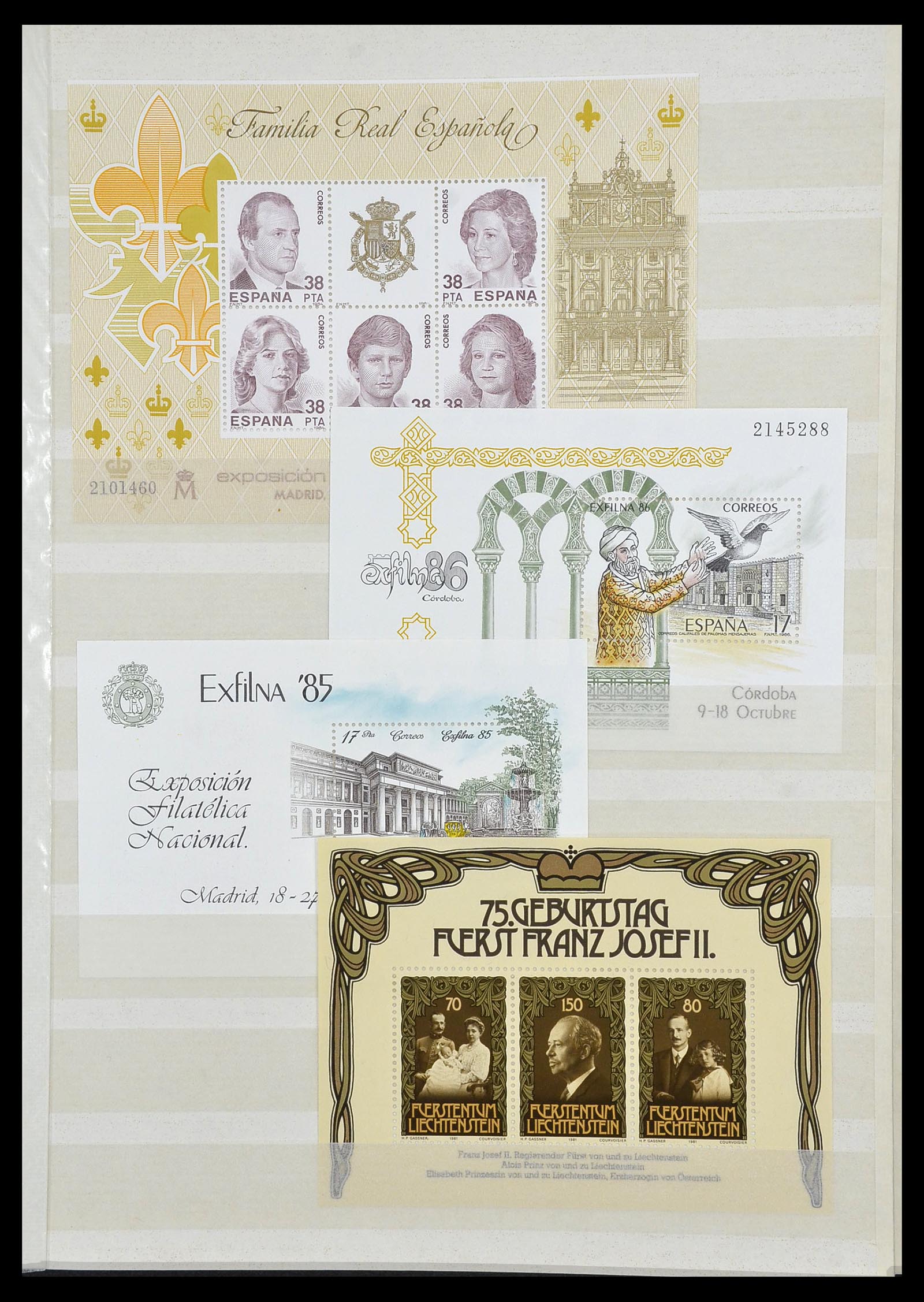 34045 029 - Postzegelverzameling 34045 West Europa blokken 1973-1986.