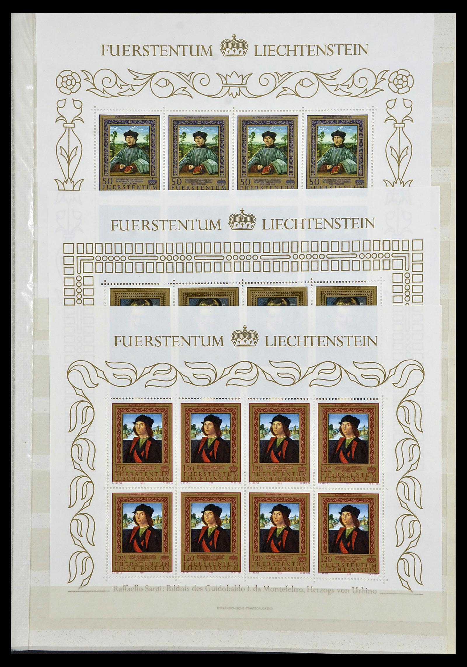 34045 031 - Stamp collection 34045 Western Europe souvenir sheets 1973-1986.