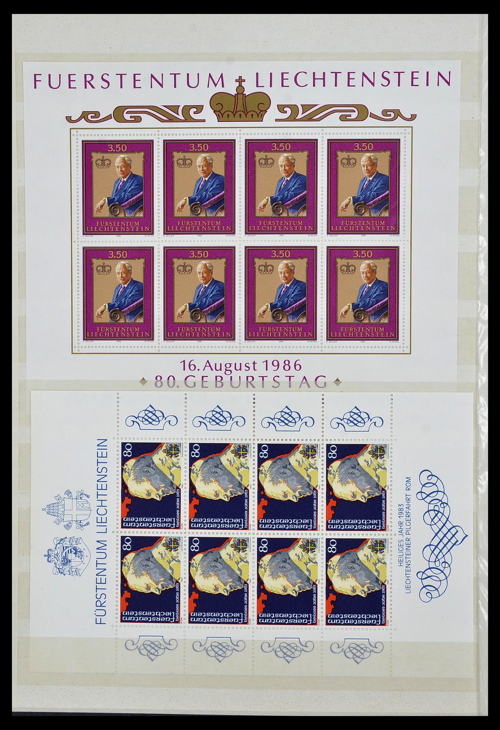 34045 032 - Postzegelverzameling 34045 West Europa blokken 1973-1986.