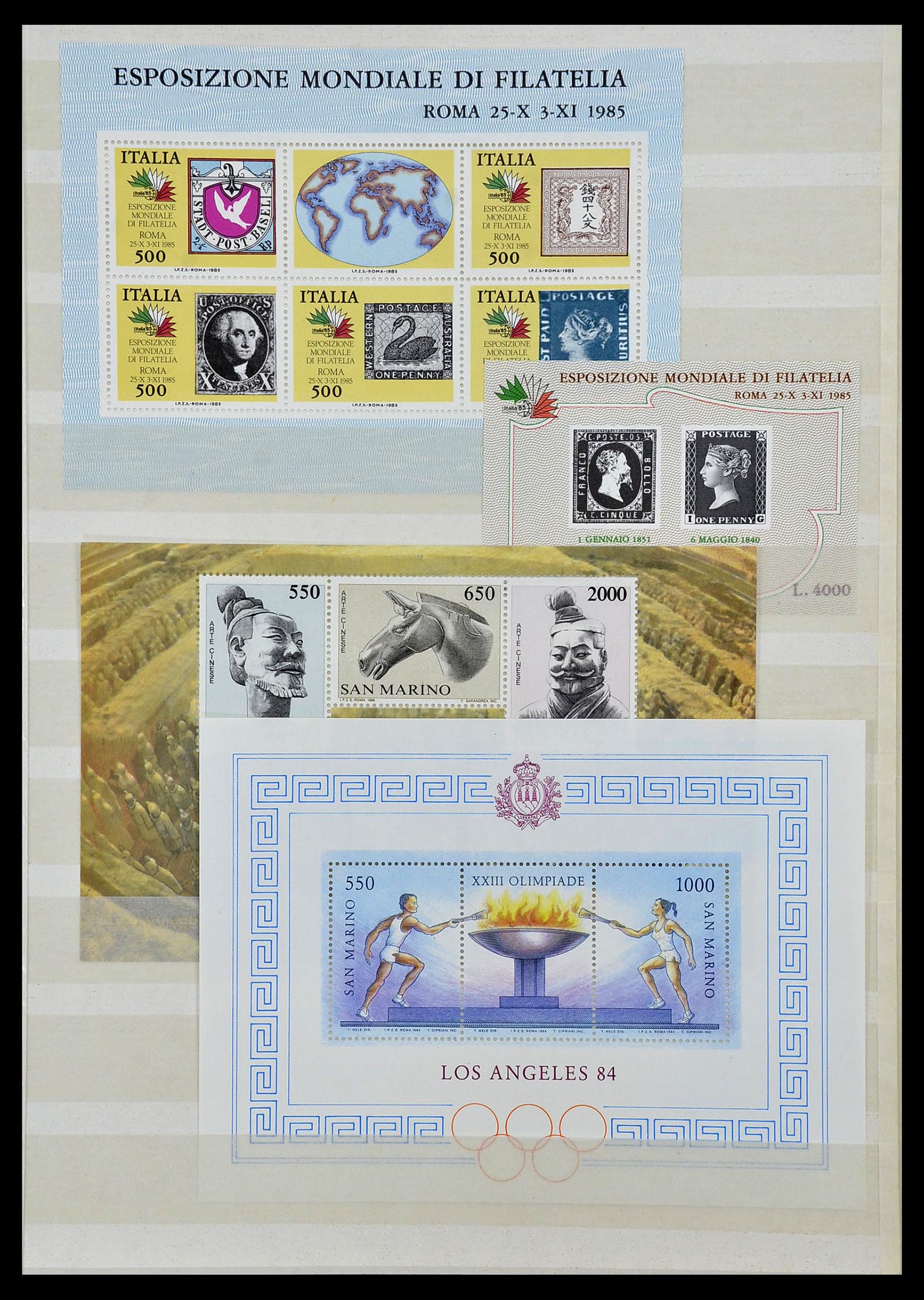 34045 039 - Postzegelverzameling 34045 West Europa blokken 1973-1986.