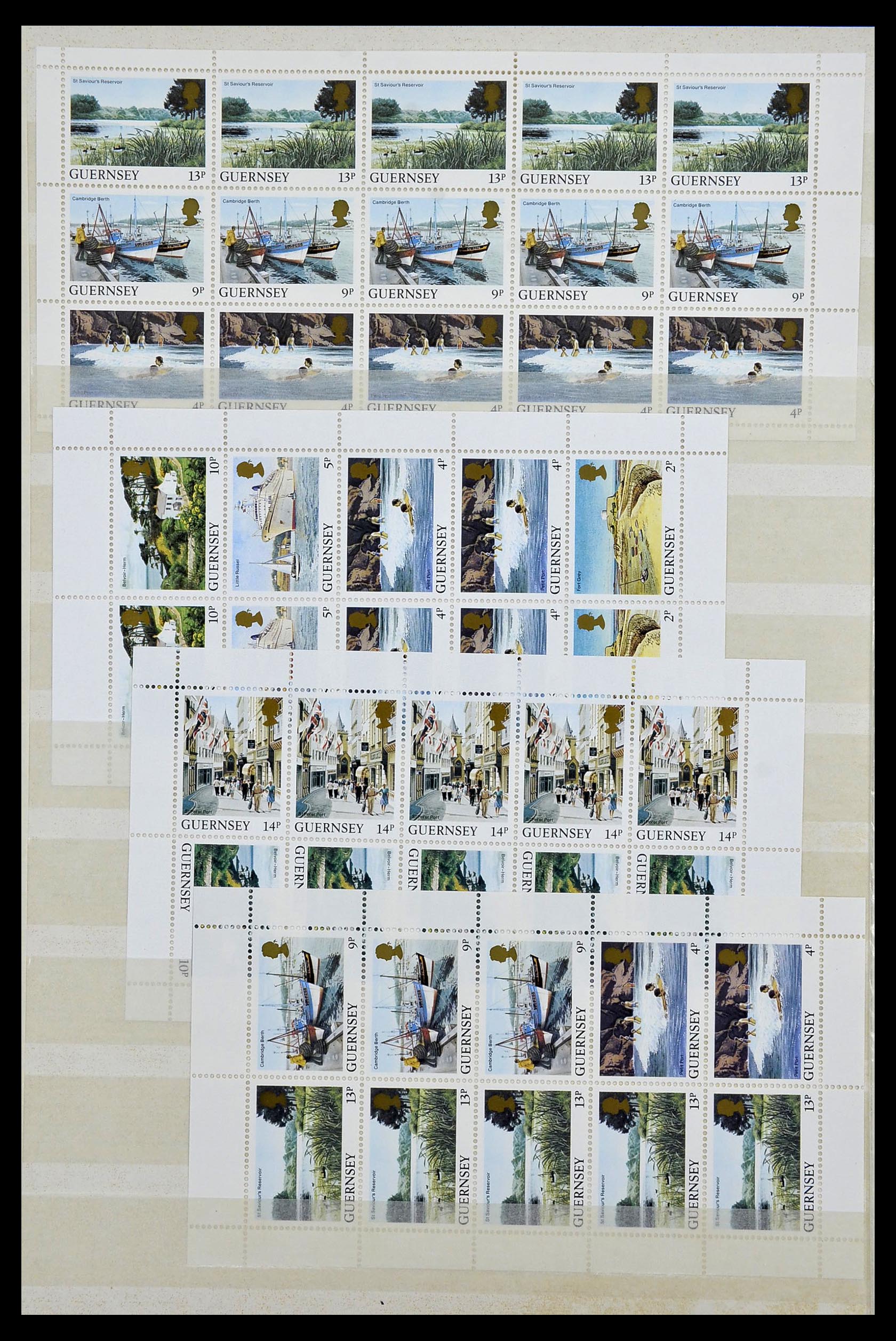 34045 048 - Stamp collection 34045 Western Europe souvenir sheets 1973-1986.