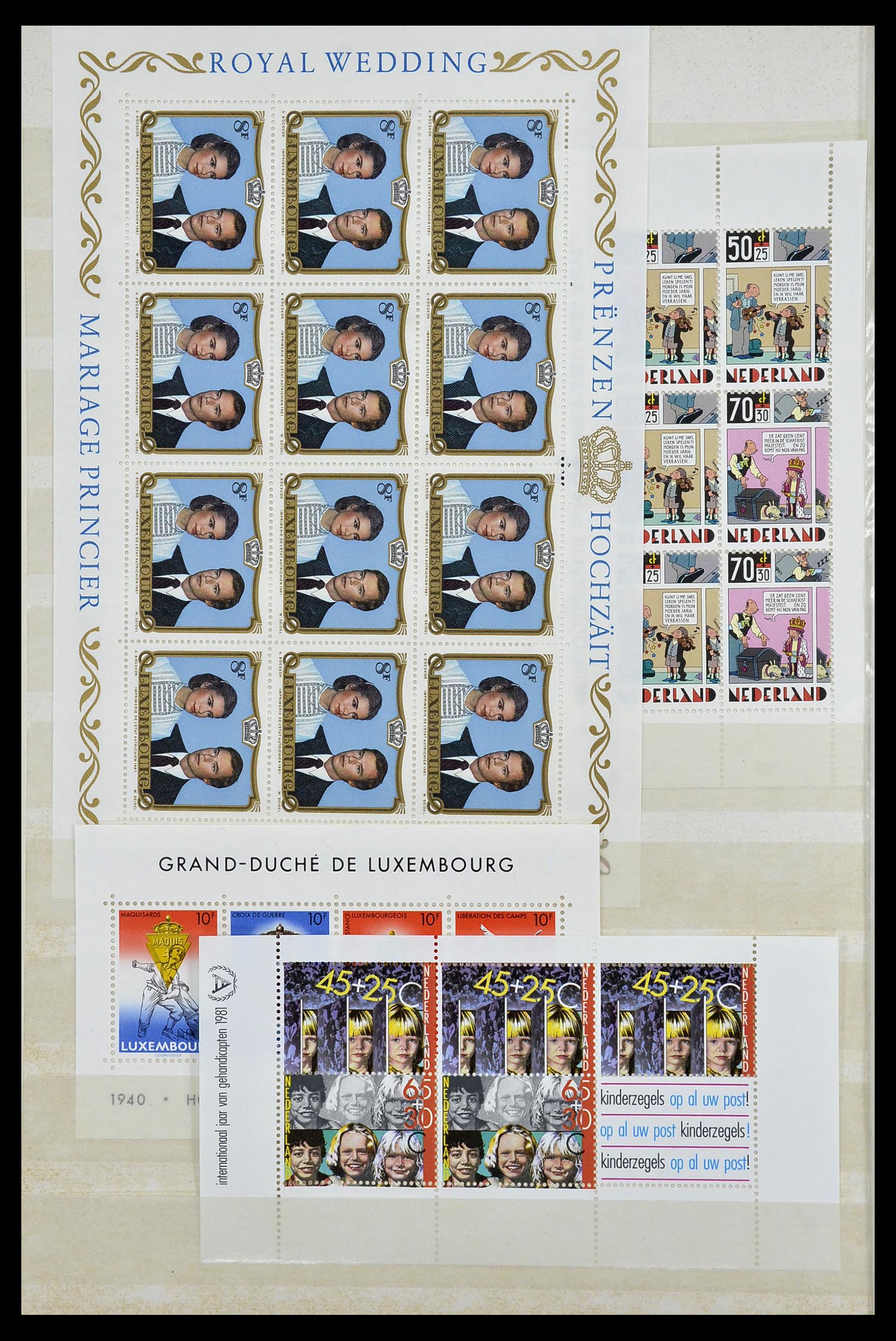 34045 052 - Stamp collection 34045 Western Europe souvenir sheets 1973-1986.