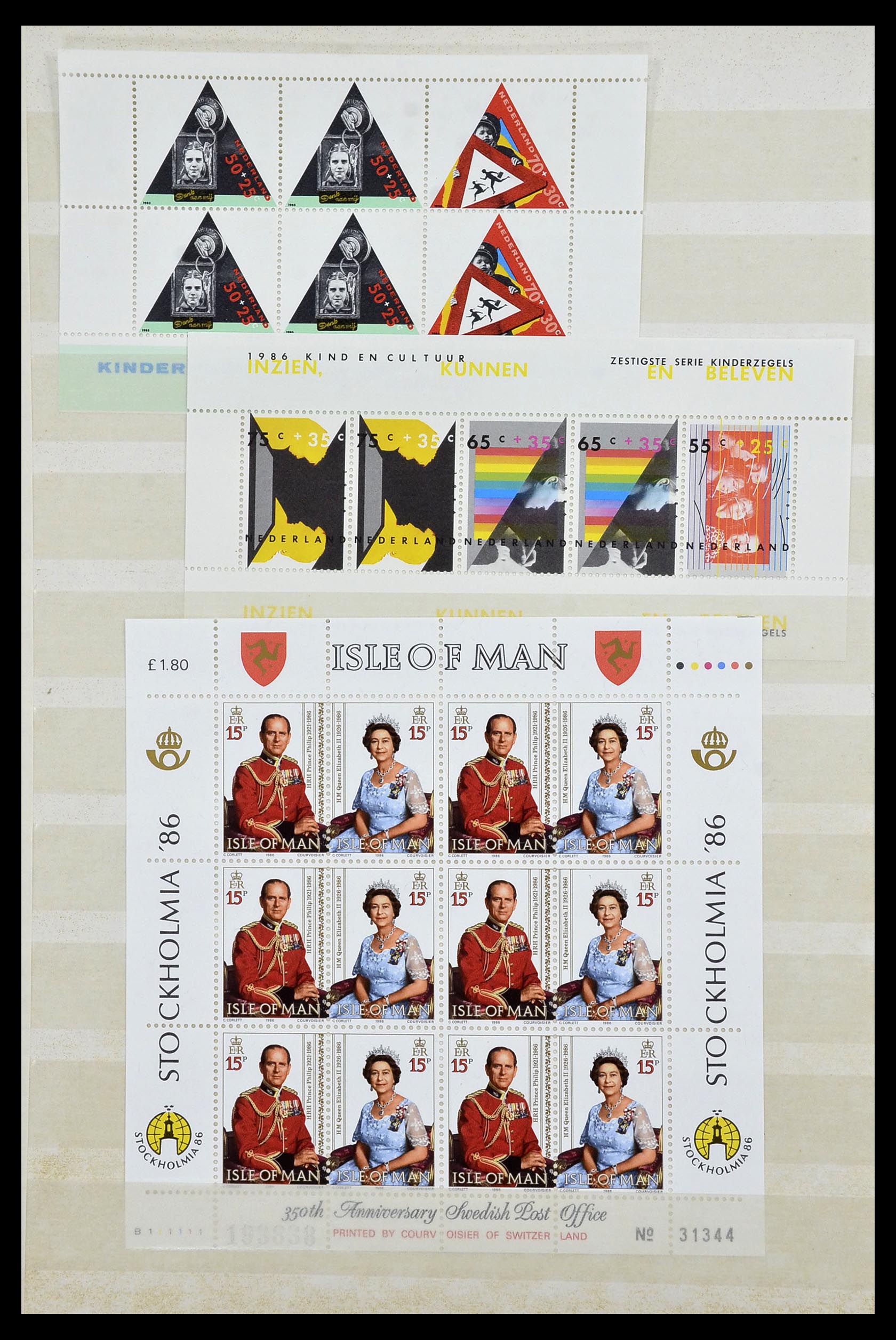 34045 054 - Postzegelverzameling 34045 West Europa blokken 1973-1986.