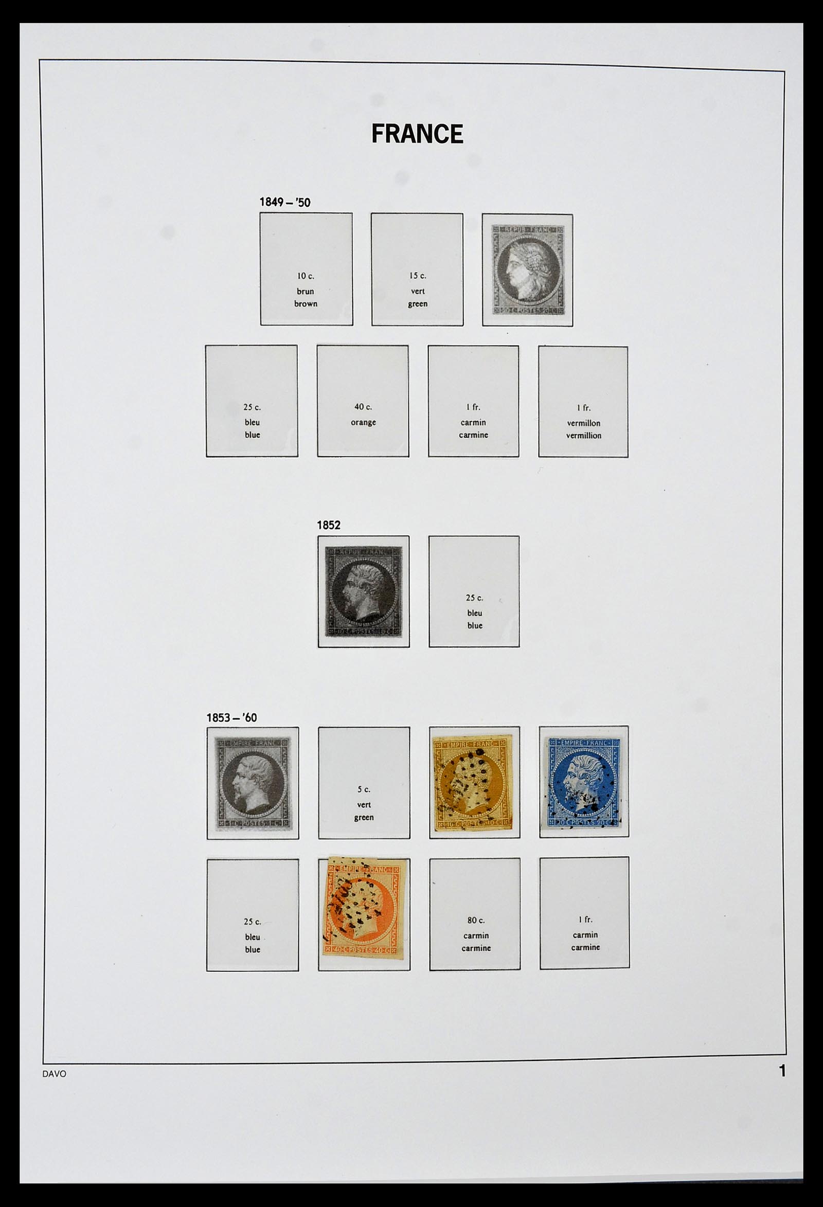 34047 001 - Postzegelverzameling 34047 Frankrijk 1853-2020(!)