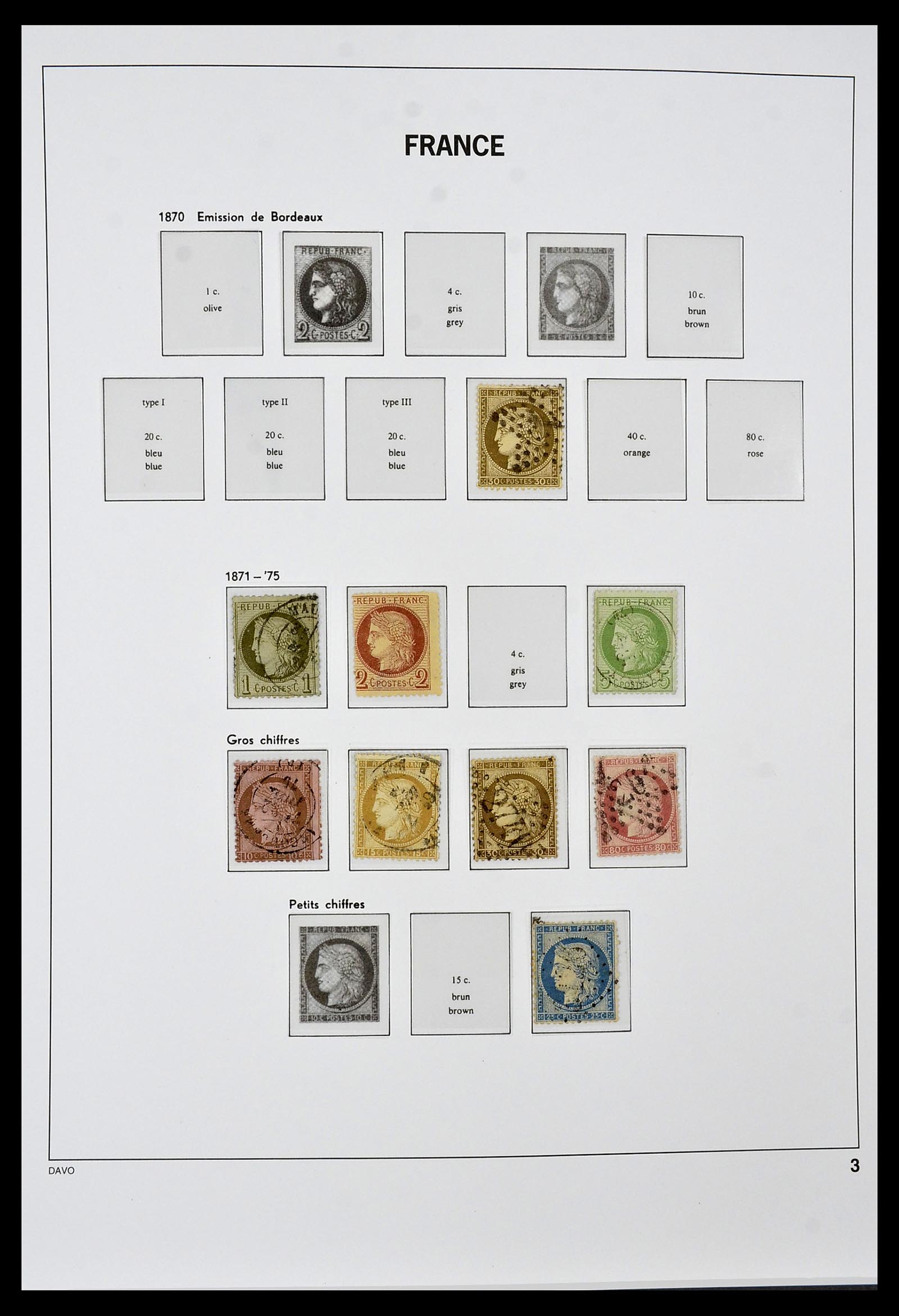 34047 003 - Postzegelverzameling 34047 Frankrijk 1853-2020(!)