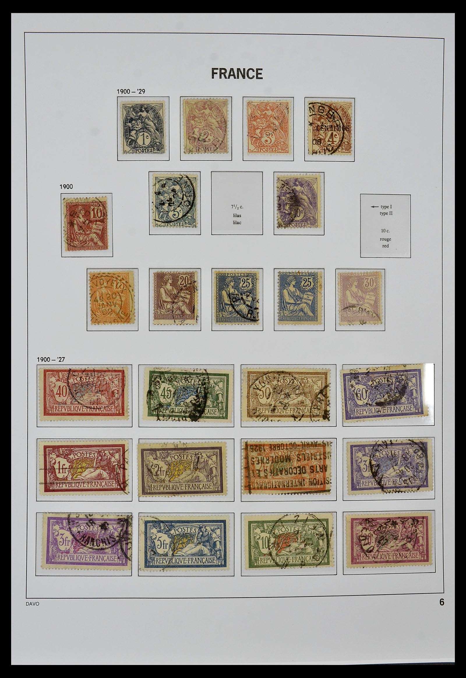 34047 006 - Postzegelverzameling 34047 Frankrijk 1853-2020(!)