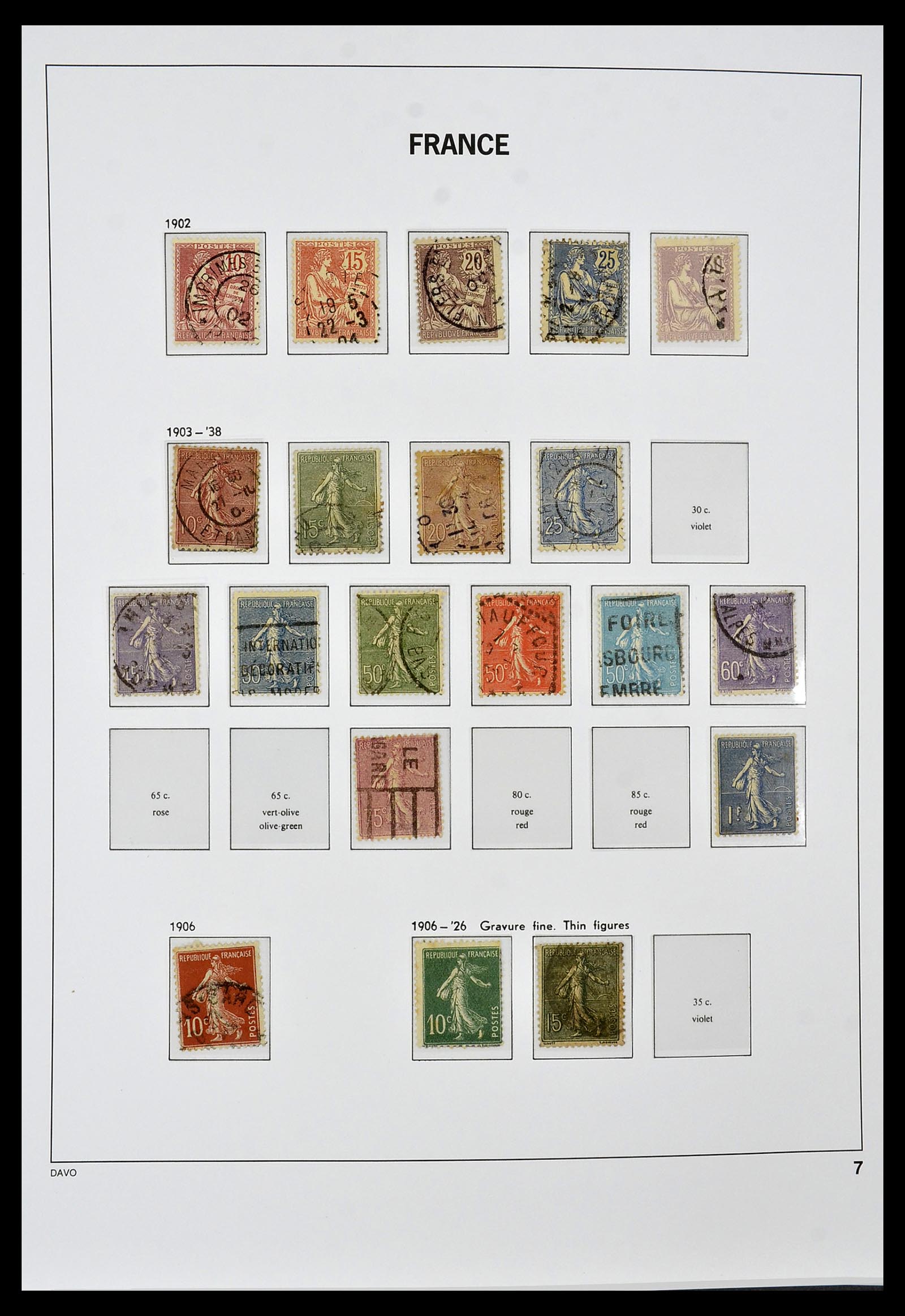 34047 007 - Postzegelverzameling 34047 Frankrijk 1853-2020(!)