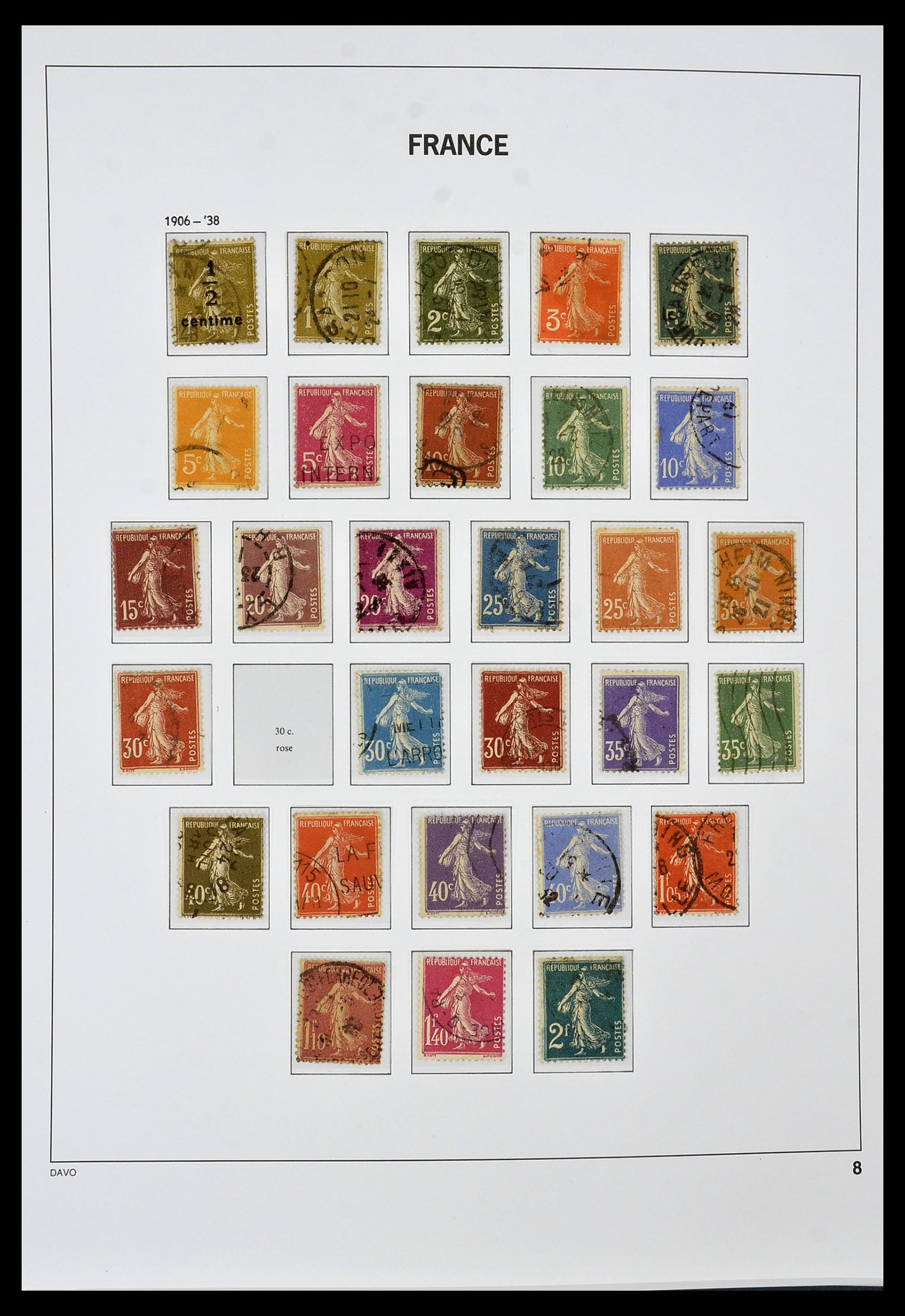 34047 008 - Postzegelverzameling 34047 Frankrijk 1853-2020(!)