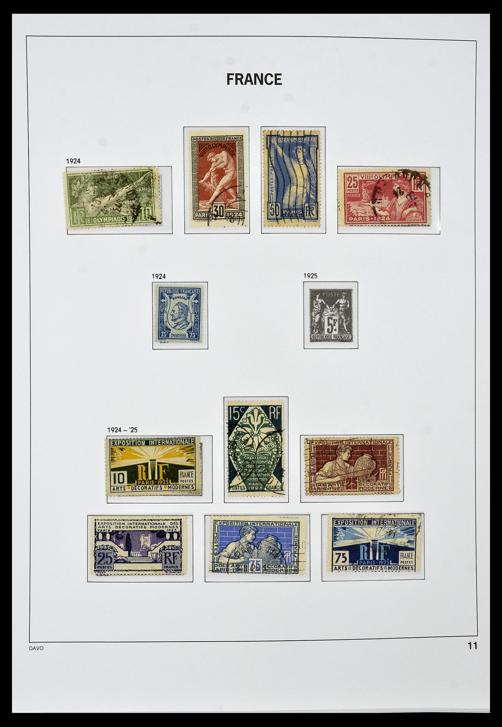 34047 011 - Postzegelverzameling 34047 Frankrijk 1853-2020(!)