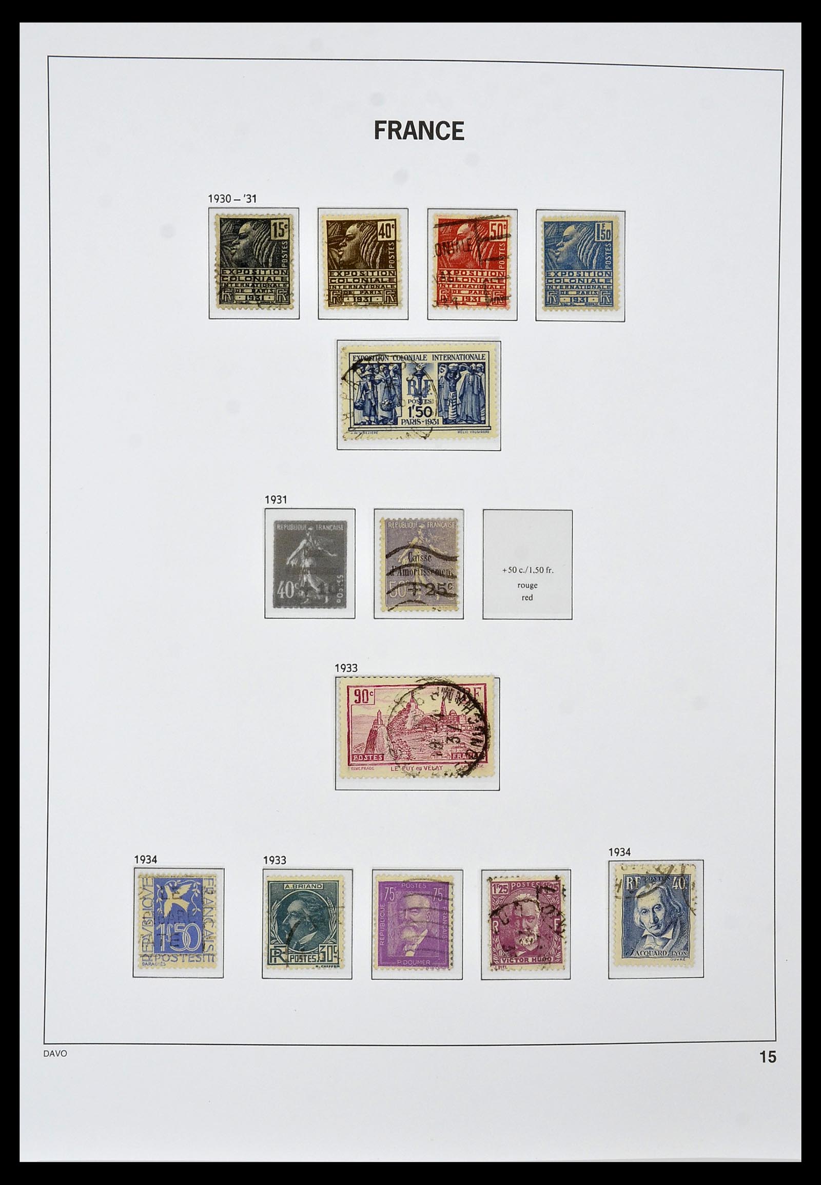 34047 015 - Postzegelverzameling 34047 Frankrijk 1853-2020(!)