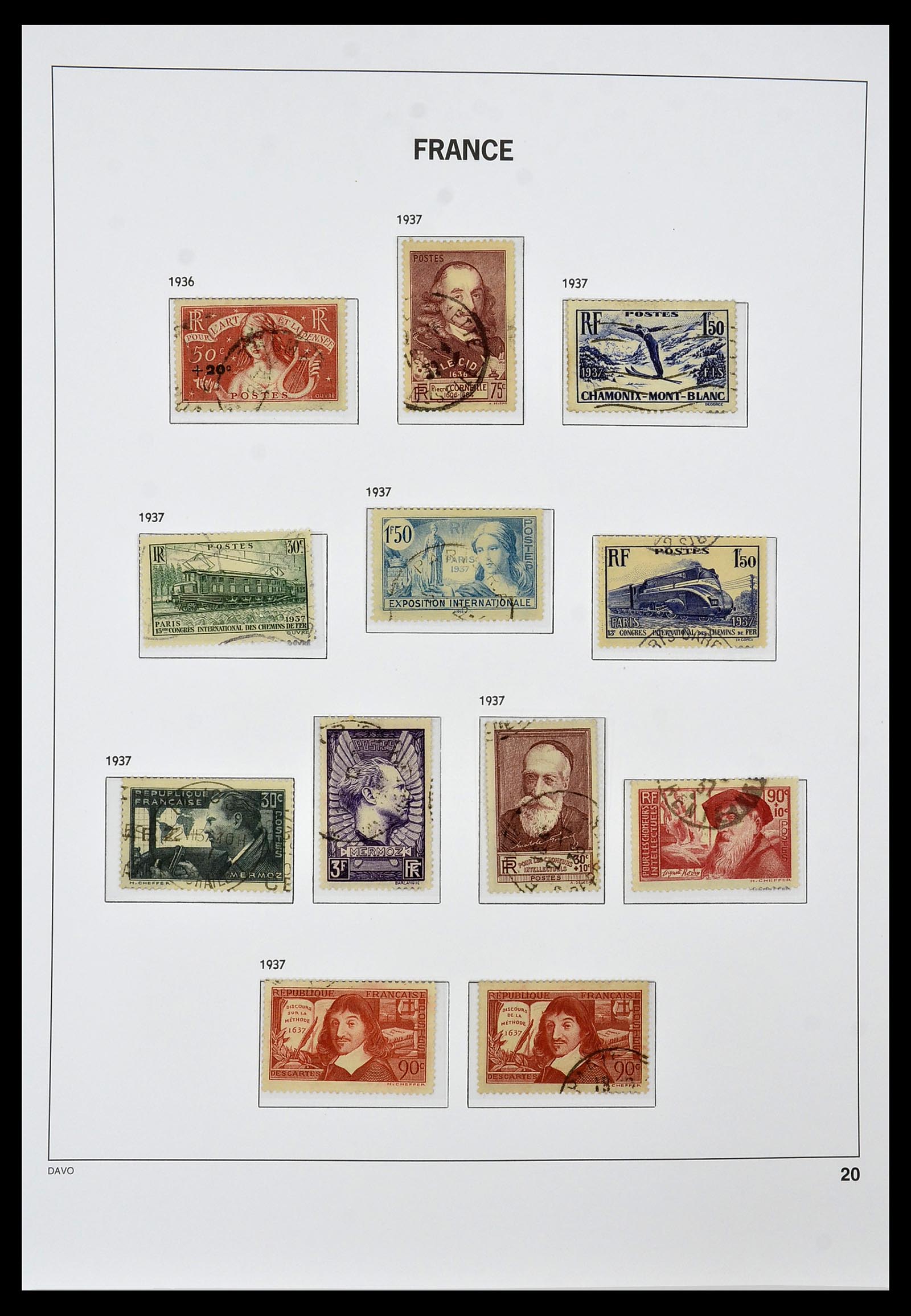 34047 020 - Stamp collection 34047 France 1853-2020(!)