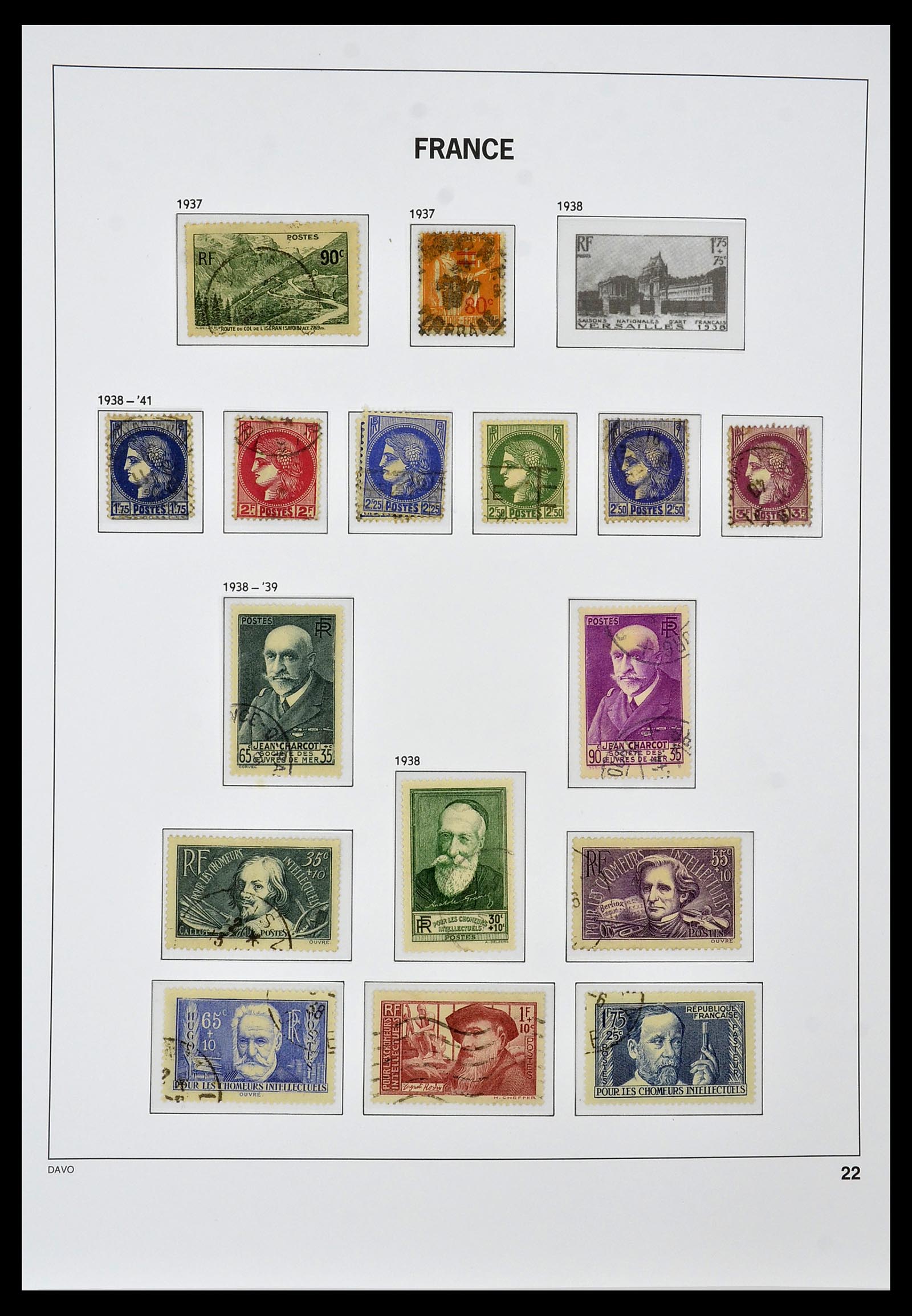 34047 022 - Stamp collection 34047 France 1853-2020(!)