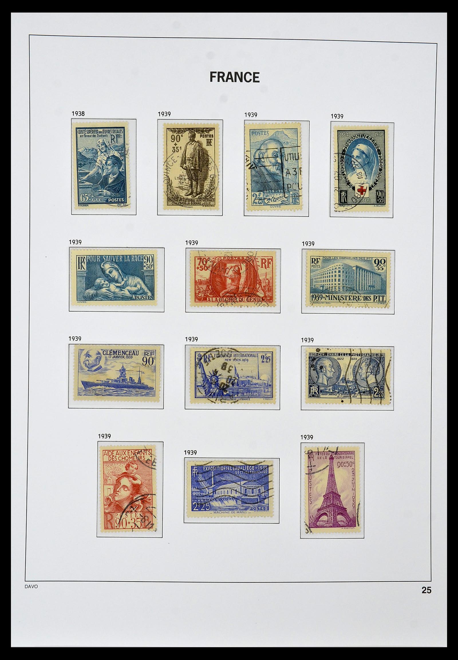 34047 025 - Postzegelverzameling 34047 Frankrijk 1853-2020(!)