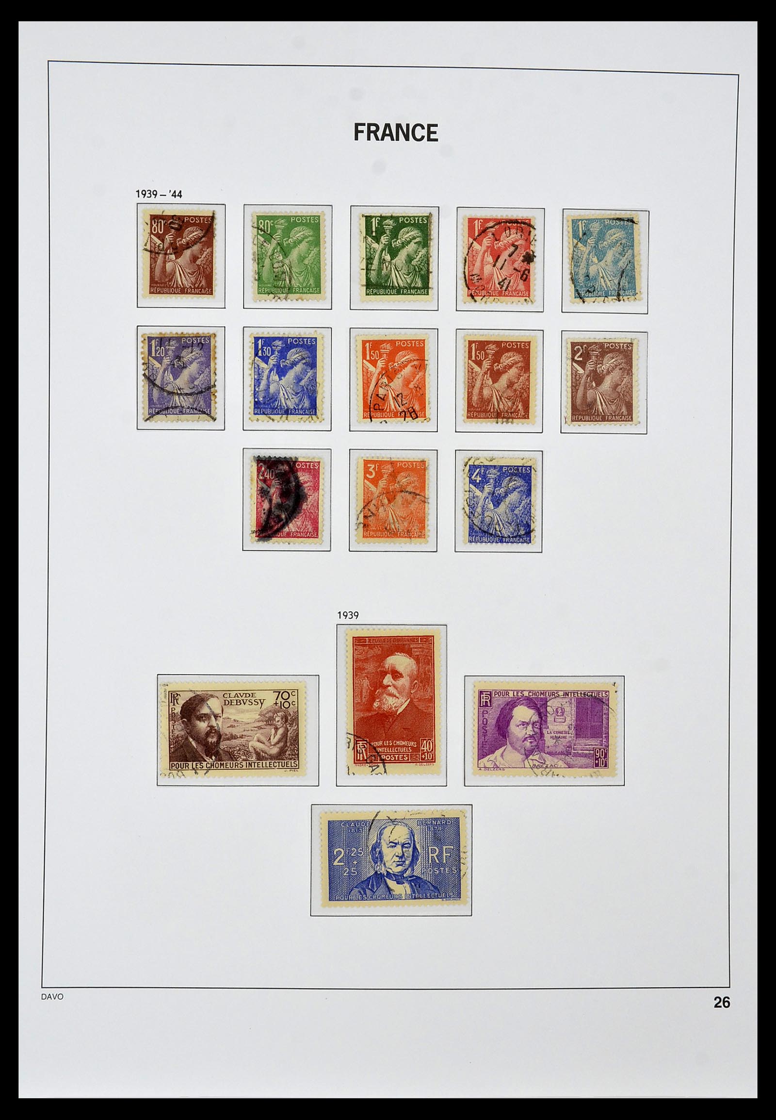 34047 026 - Postzegelverzameling 34047 Frankrijk 1853-2020(!)