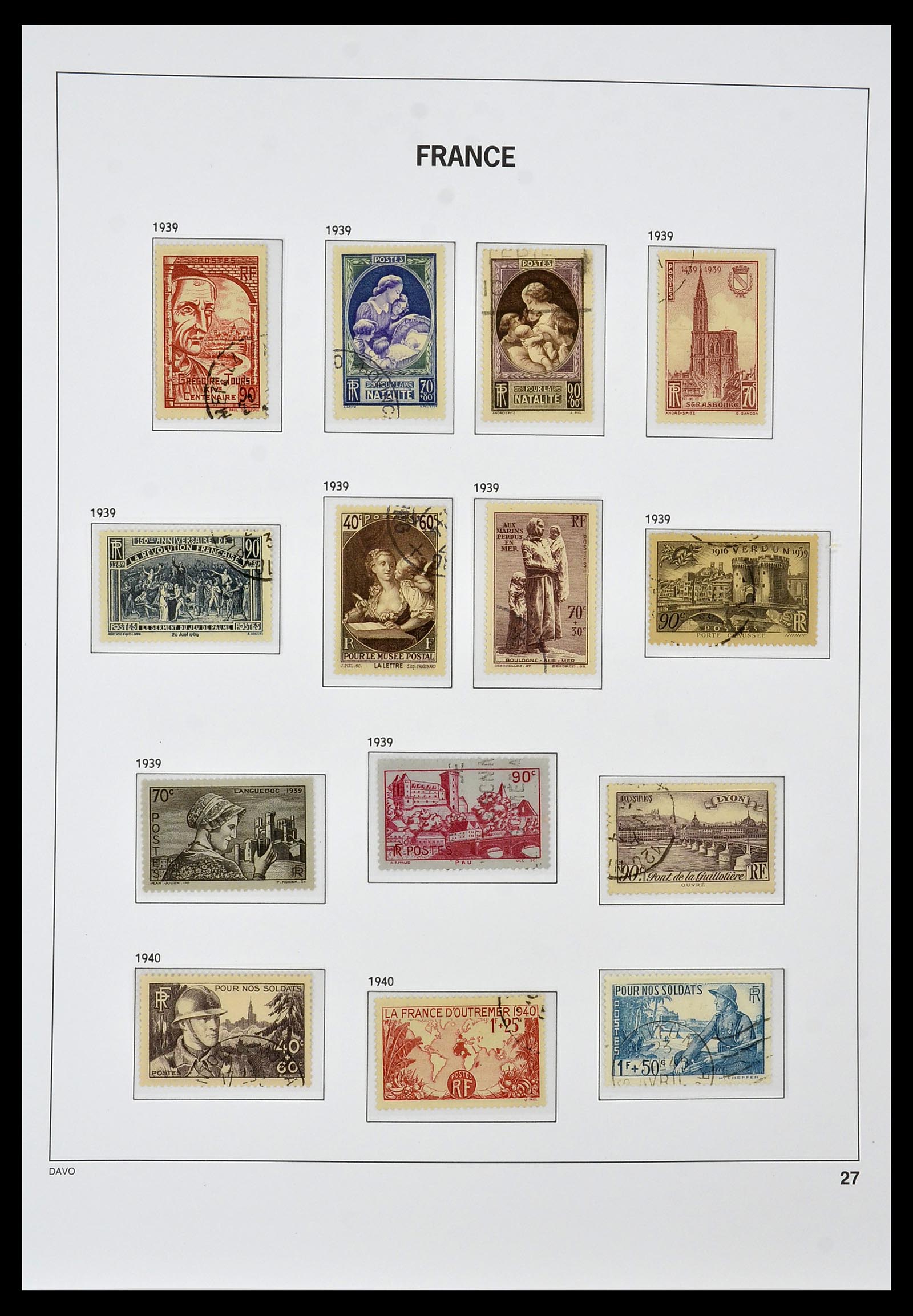 34047 027 - Postzegelverzameling 34047 Frankrijk 1853-2020(!)