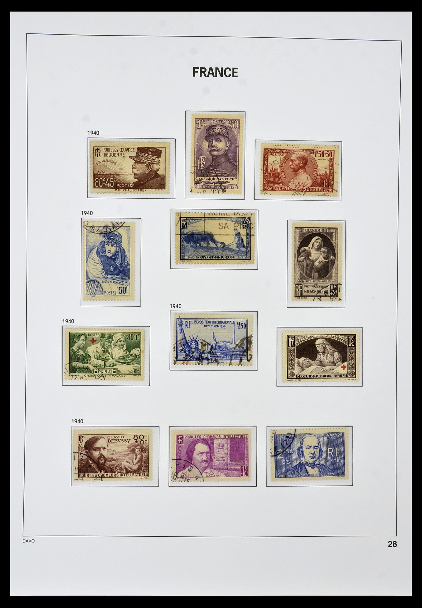 34047 028 - Postzegelverzameling 34047 Frankrijk 1853-2020(!)
