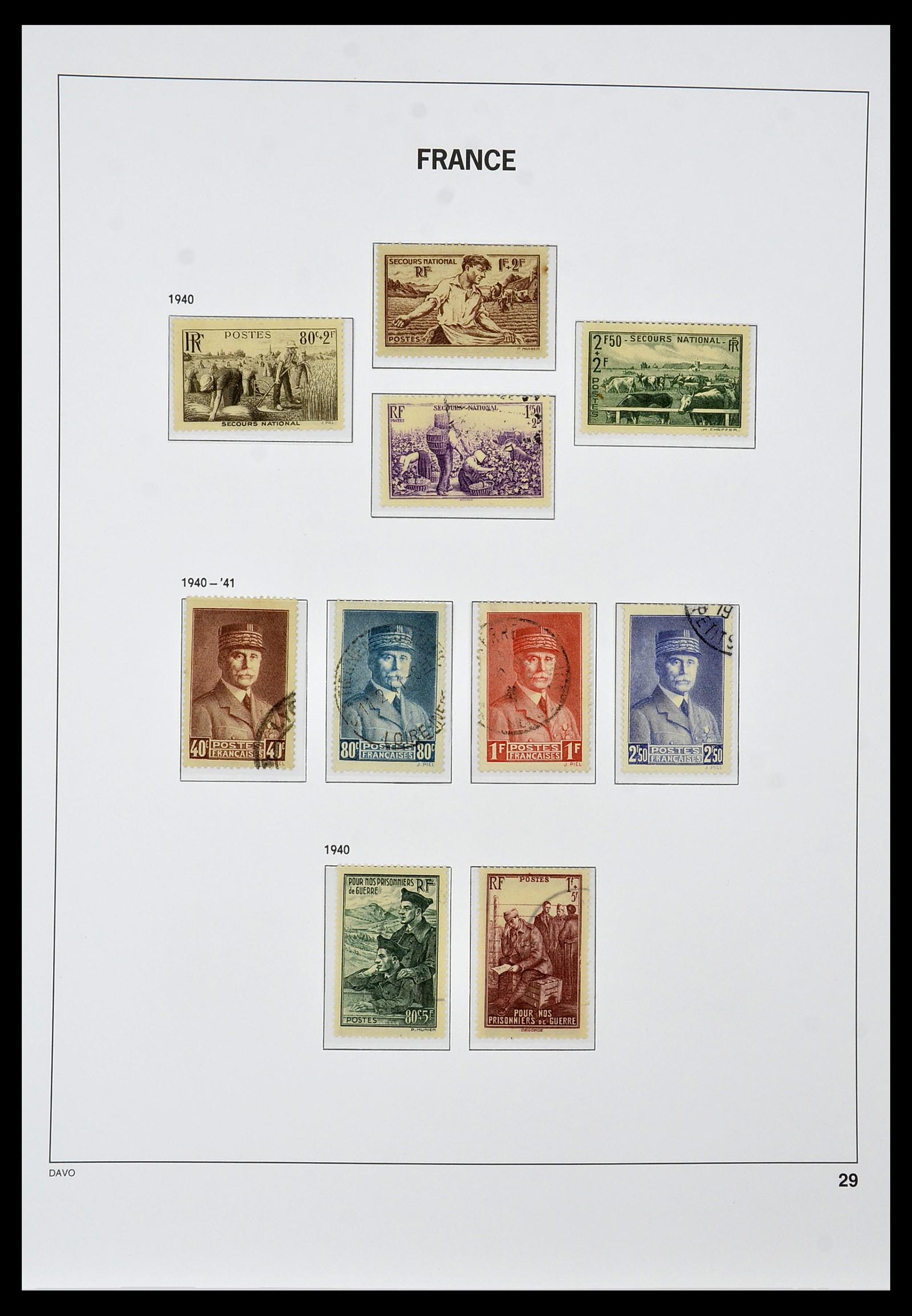 34047 029 - Stamp collection 34047 France 1853-2020(!)