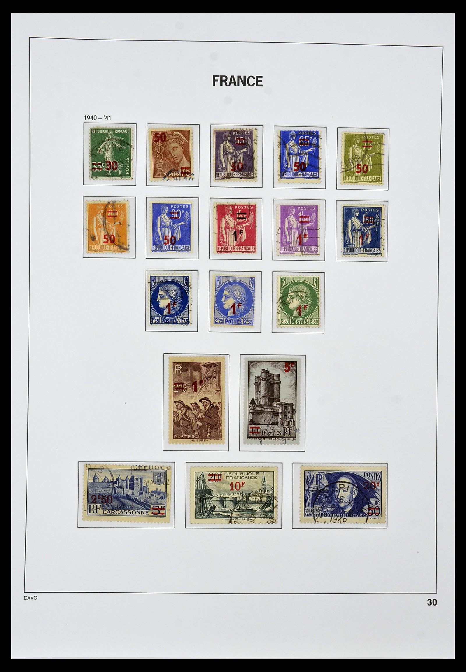 34047 030 - Stamp collection 34047 France 1853-2020(!)
