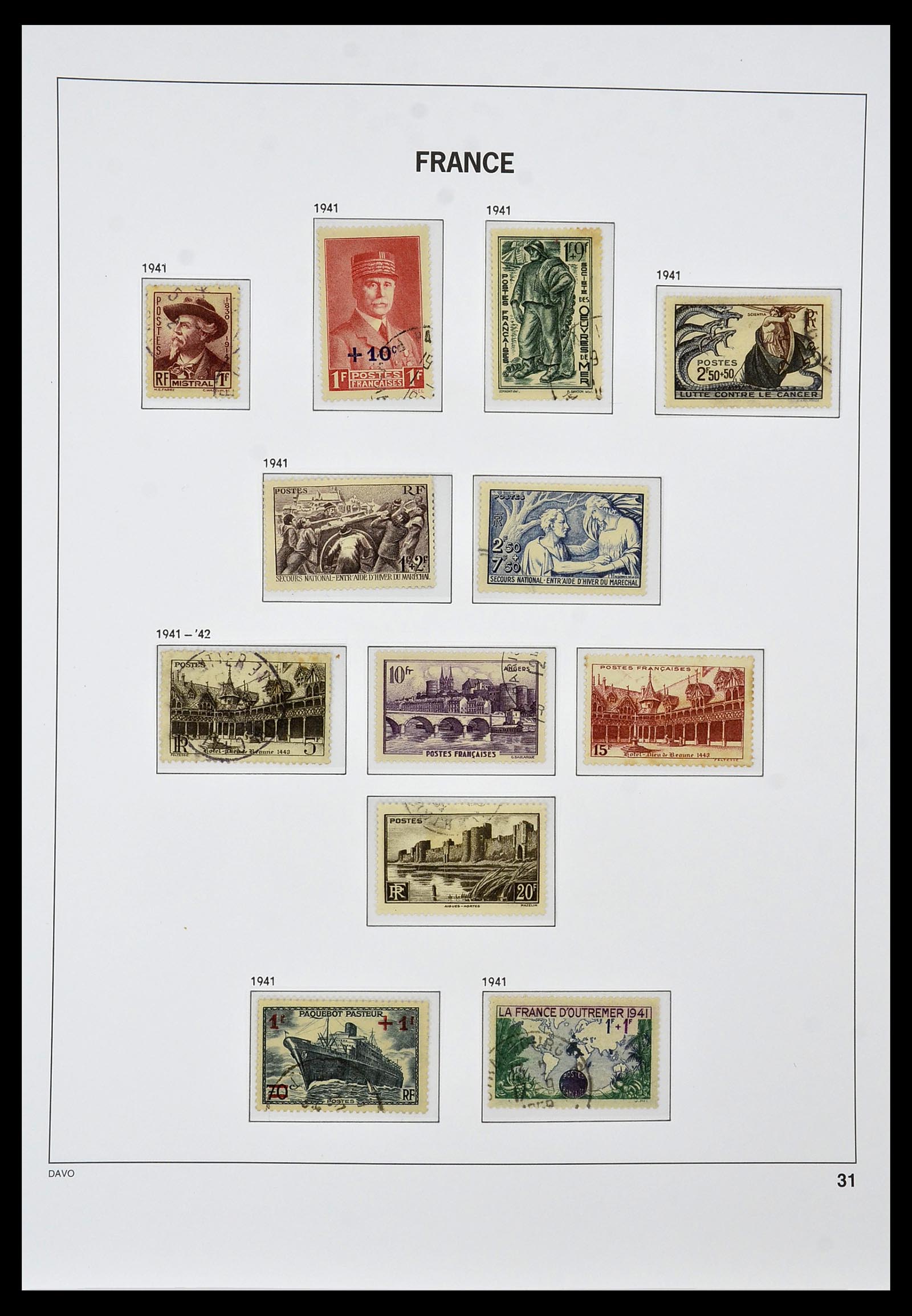 34047 031 - Stamp collection 34047 France 1853-2020(!)