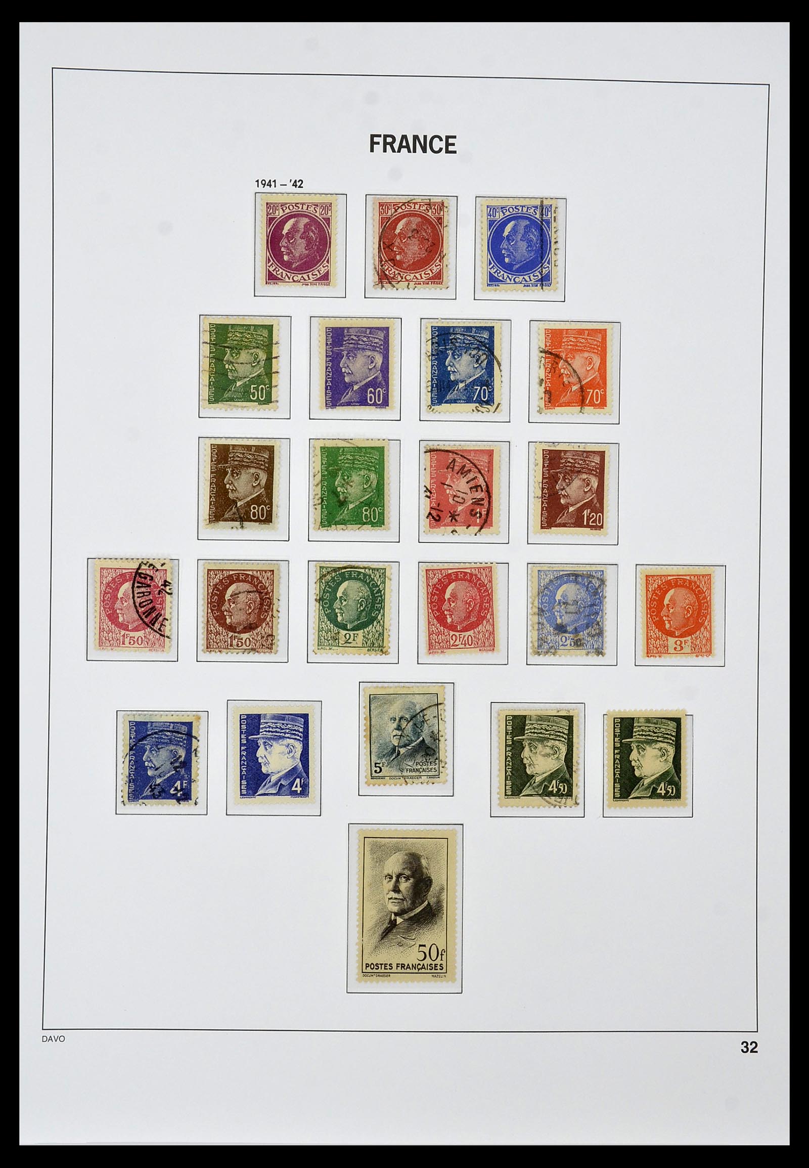 34047 032 - Stamp collection 34047 France 1853-2020(!)