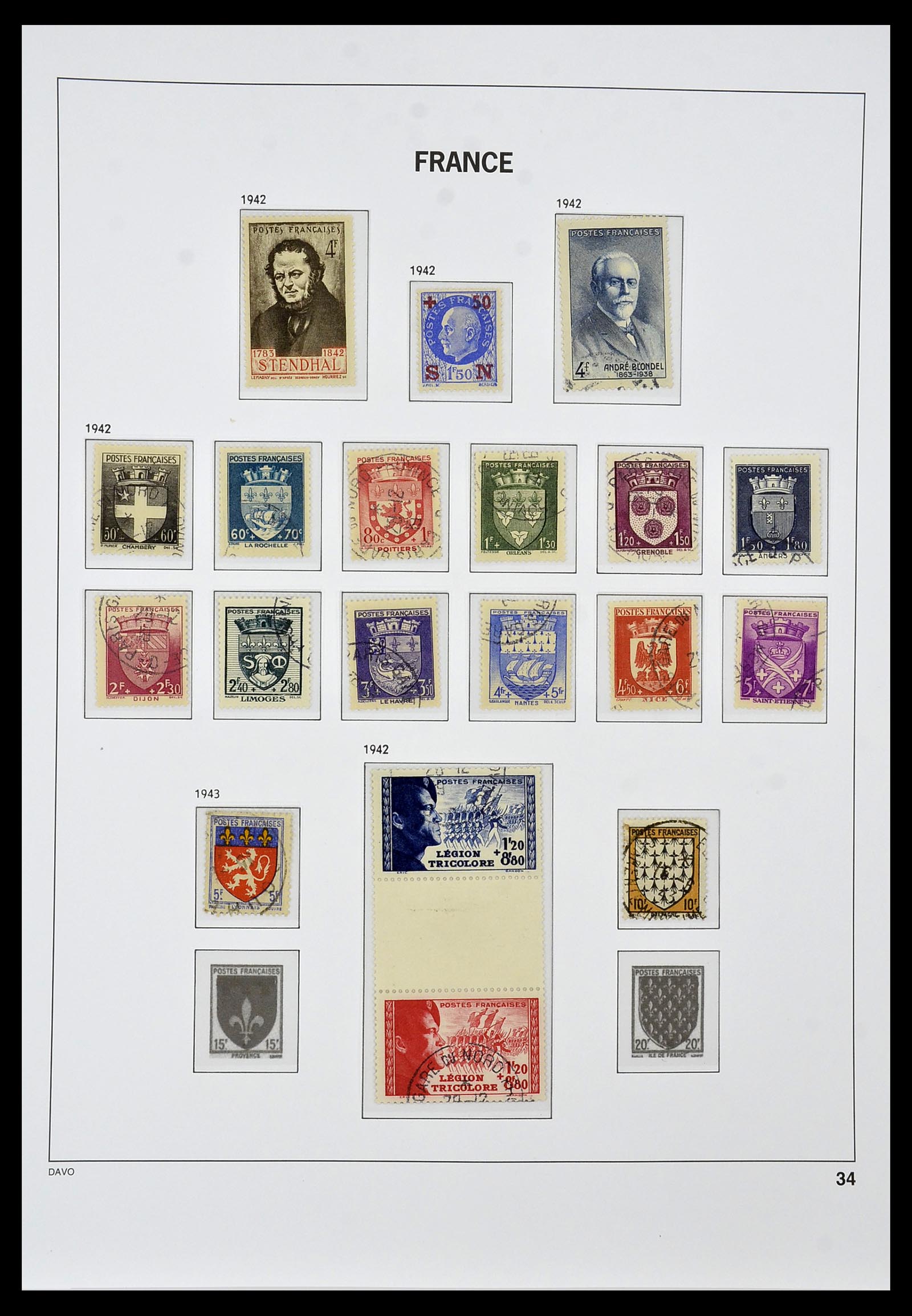 34047 034 - Stamp collection 34047 France 1853-2020(!)