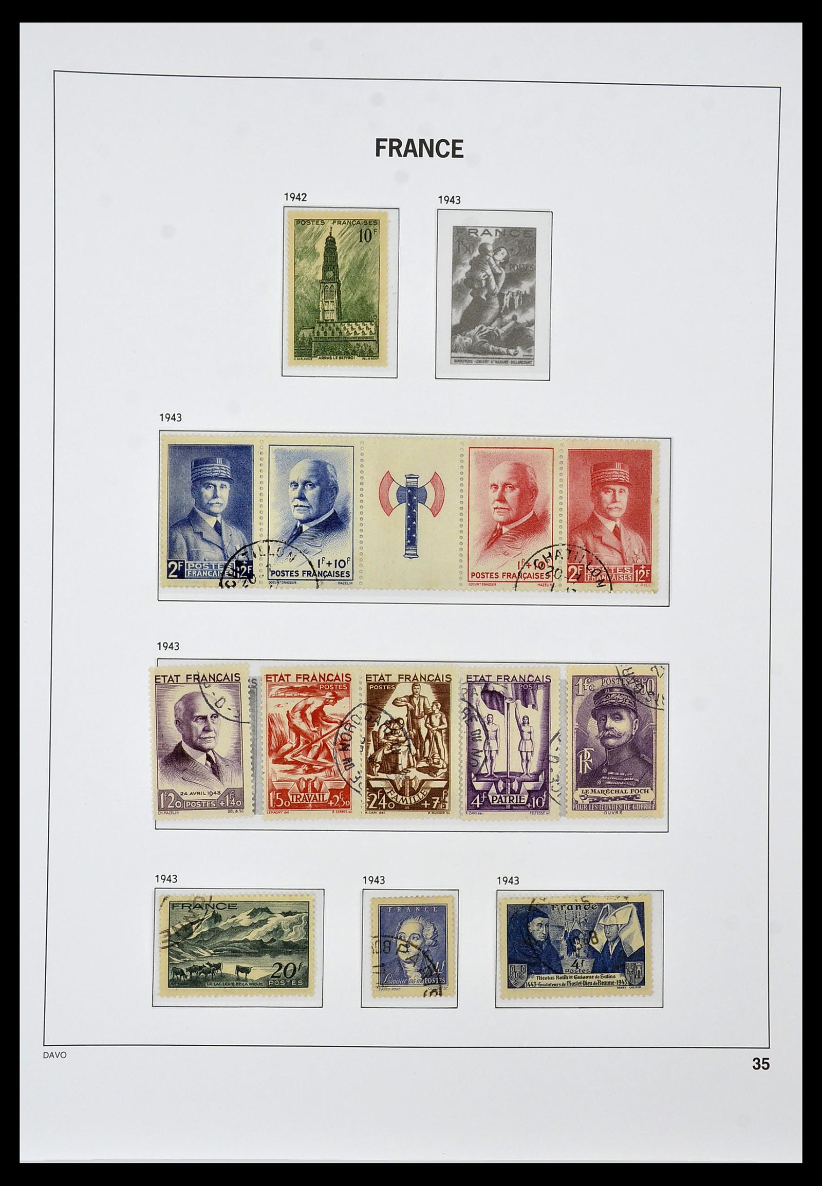 34047 035 - Postzegelverzameling 34047 Frankrijk 1853-2020(!)