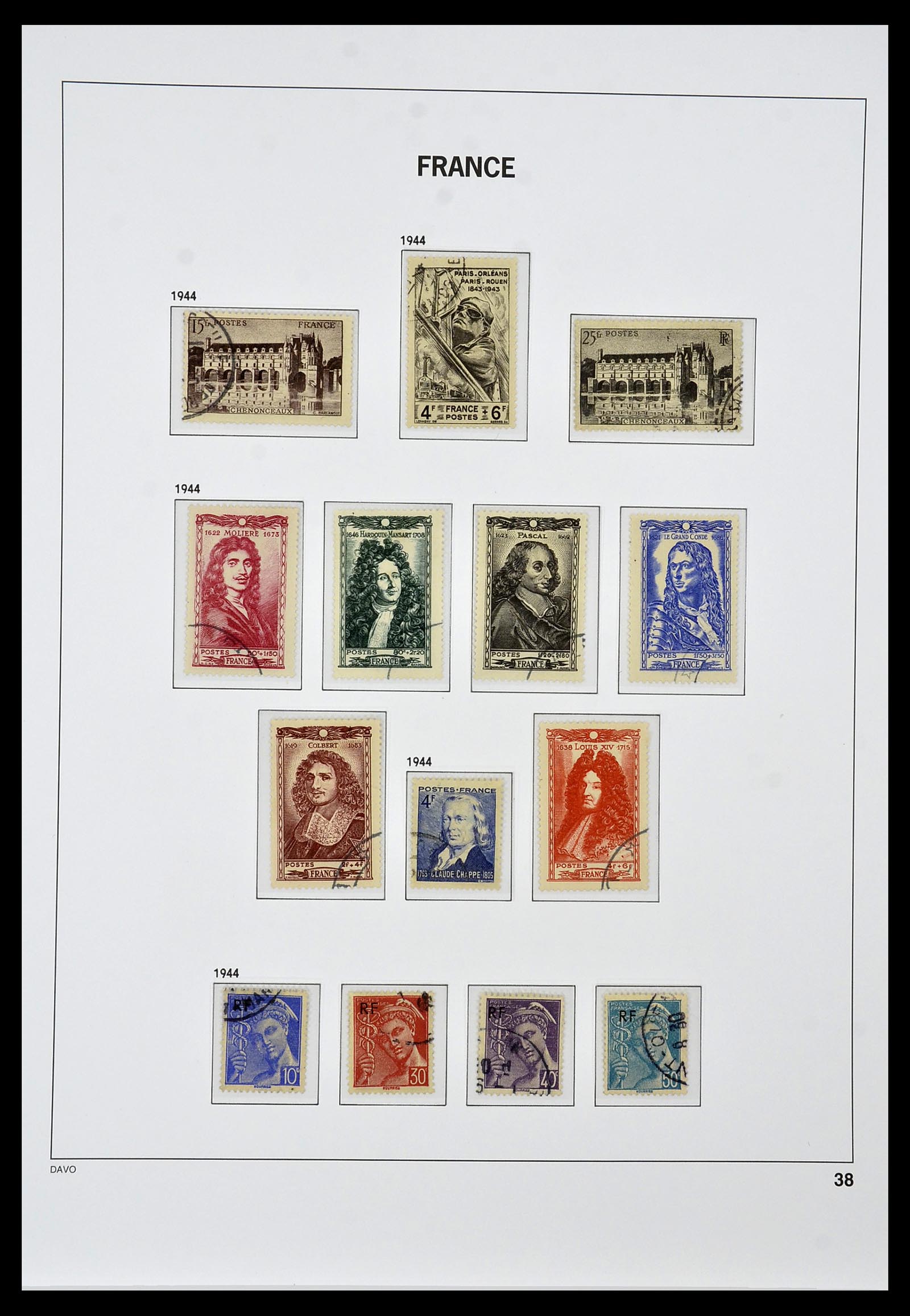 34047 038 - Stamp collection 34047 France 1853-2020(!)