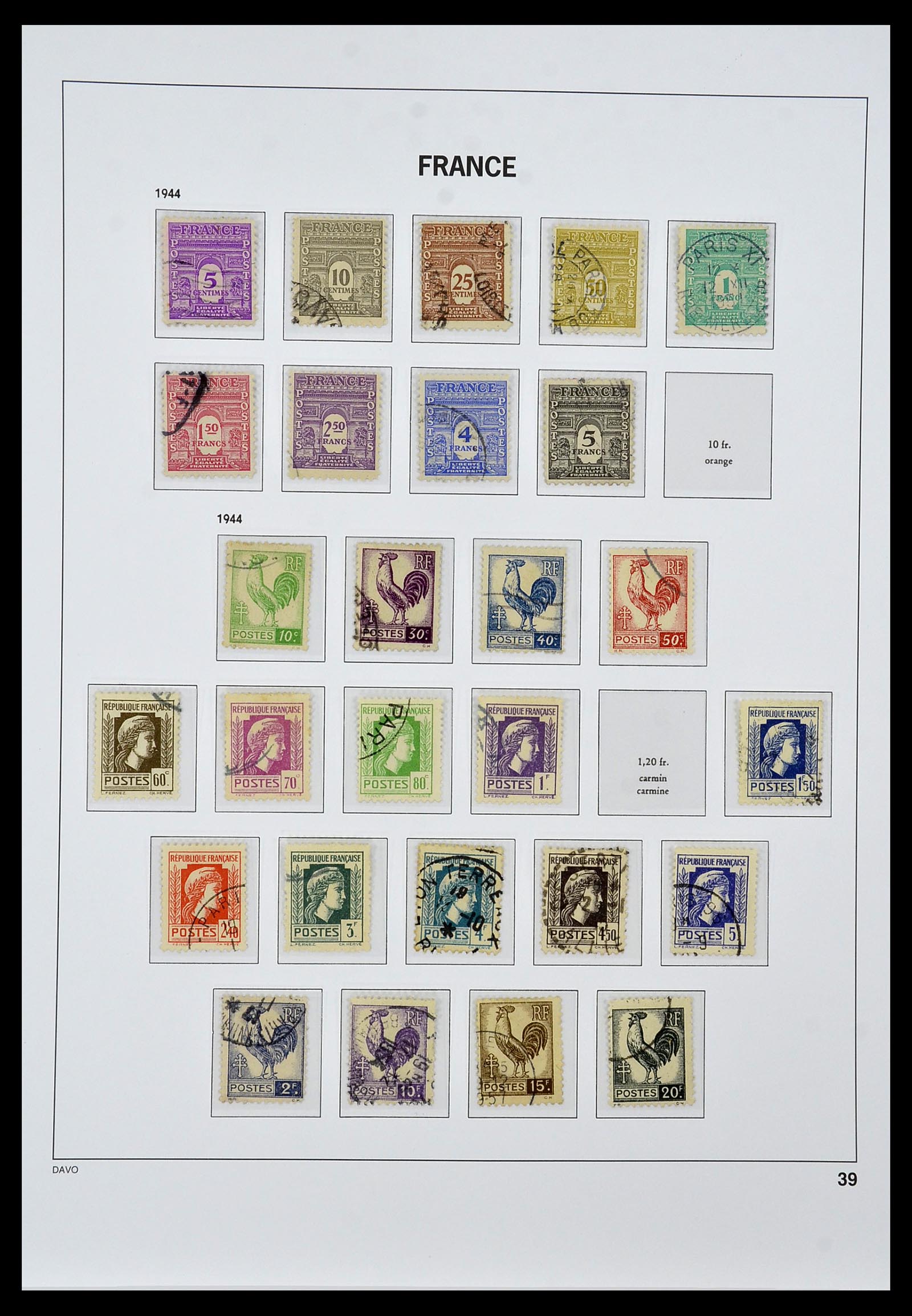 34047 039 - Stamp collection 34047 France 1853-2020(!)