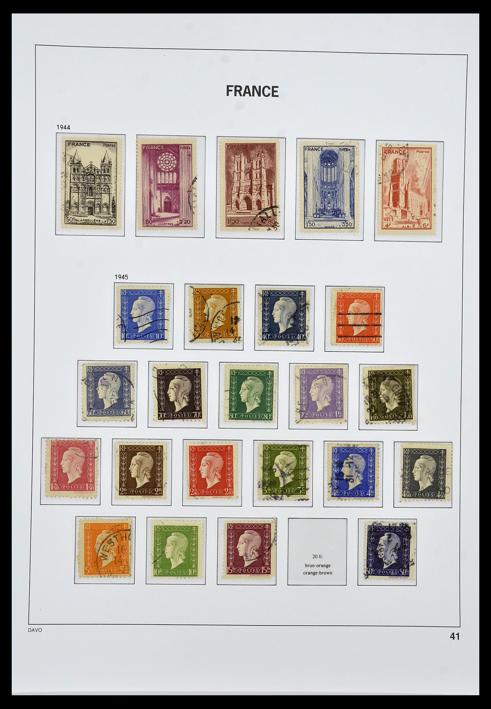34047 041 - Stamp collection 34047 France 1853-2020(!)