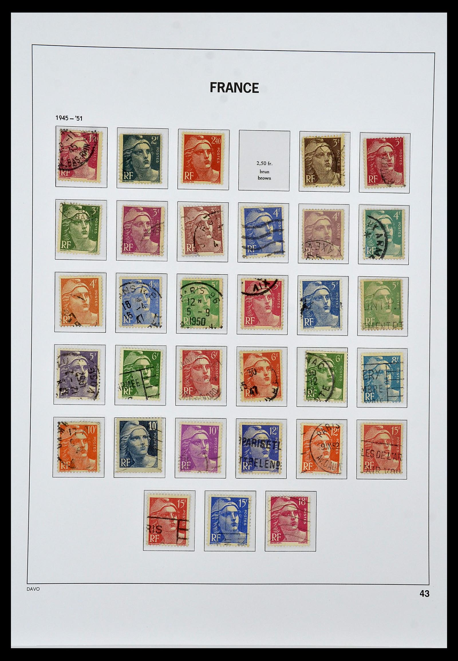 34047 043 - Postzegelverzameling 34047 Frankrijk 1853-2020(!)