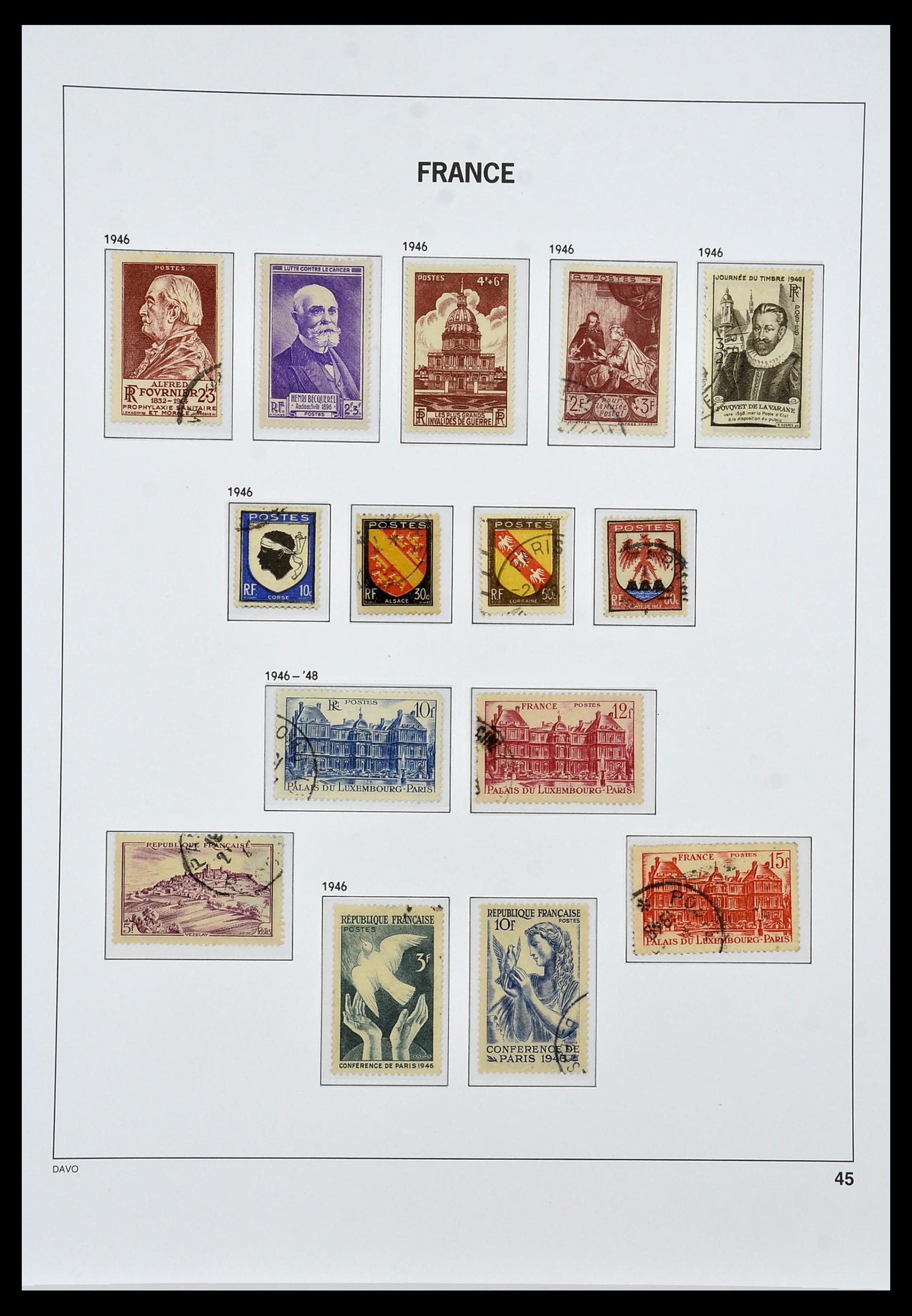34047 045 - Stamp collection 34047 France 1853-2020(!)