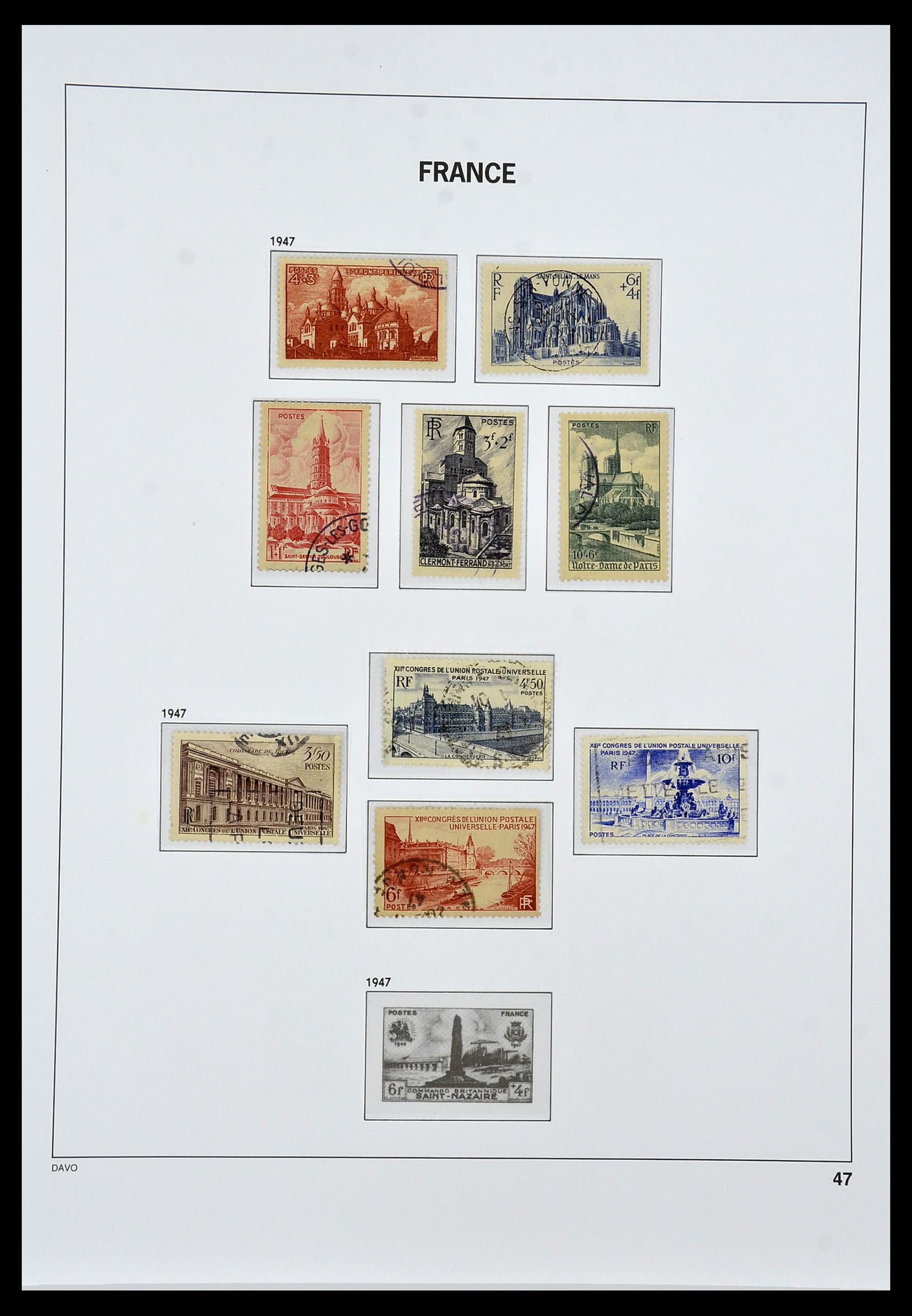 34047 047 - Stamp collection 34047 France 1853-2020(!)