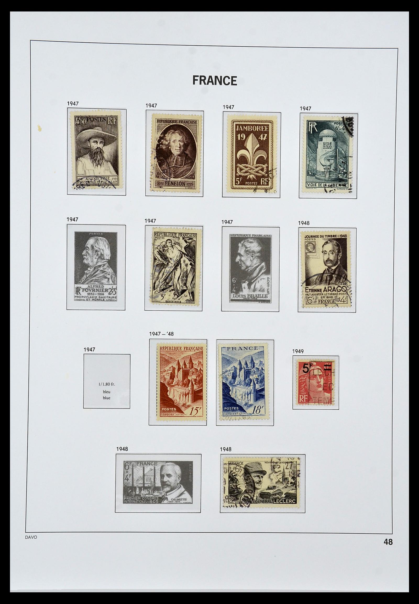 34047 048 - Stamp collection 34047 France 1853-2020(!)