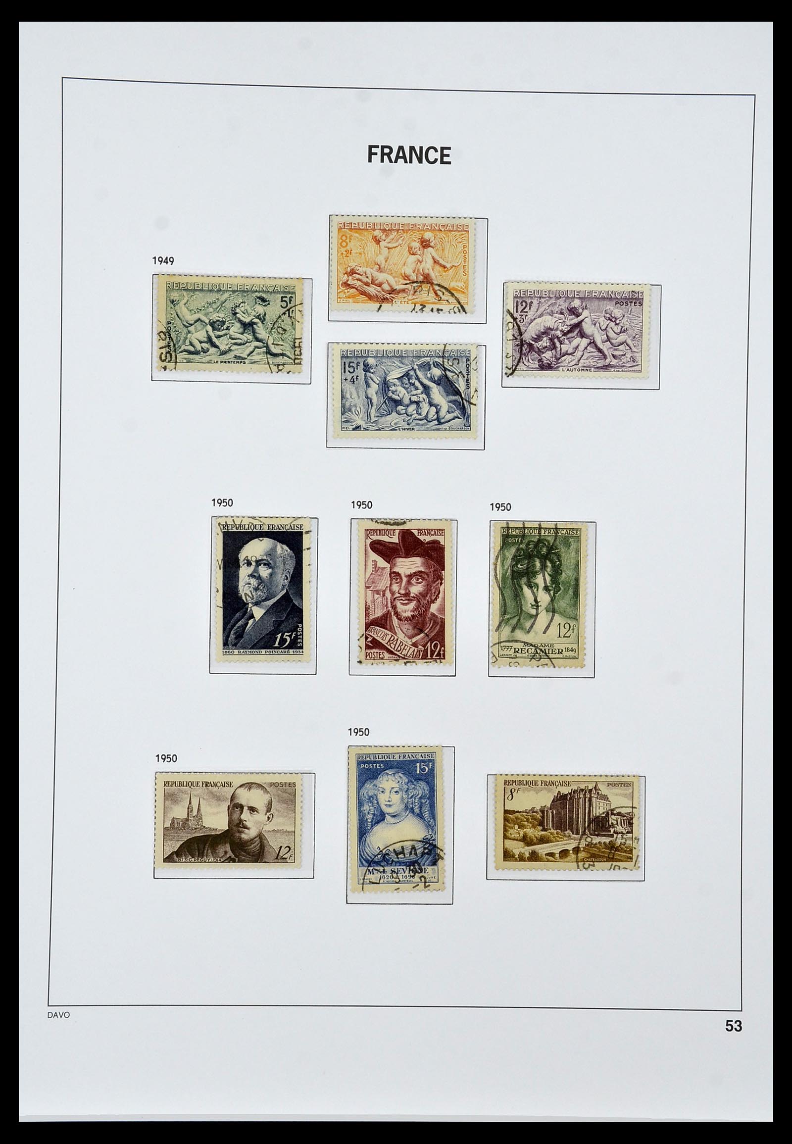 34047 053 - Postzegelverzameling 34047 Frankrijk 1853-2020(!)