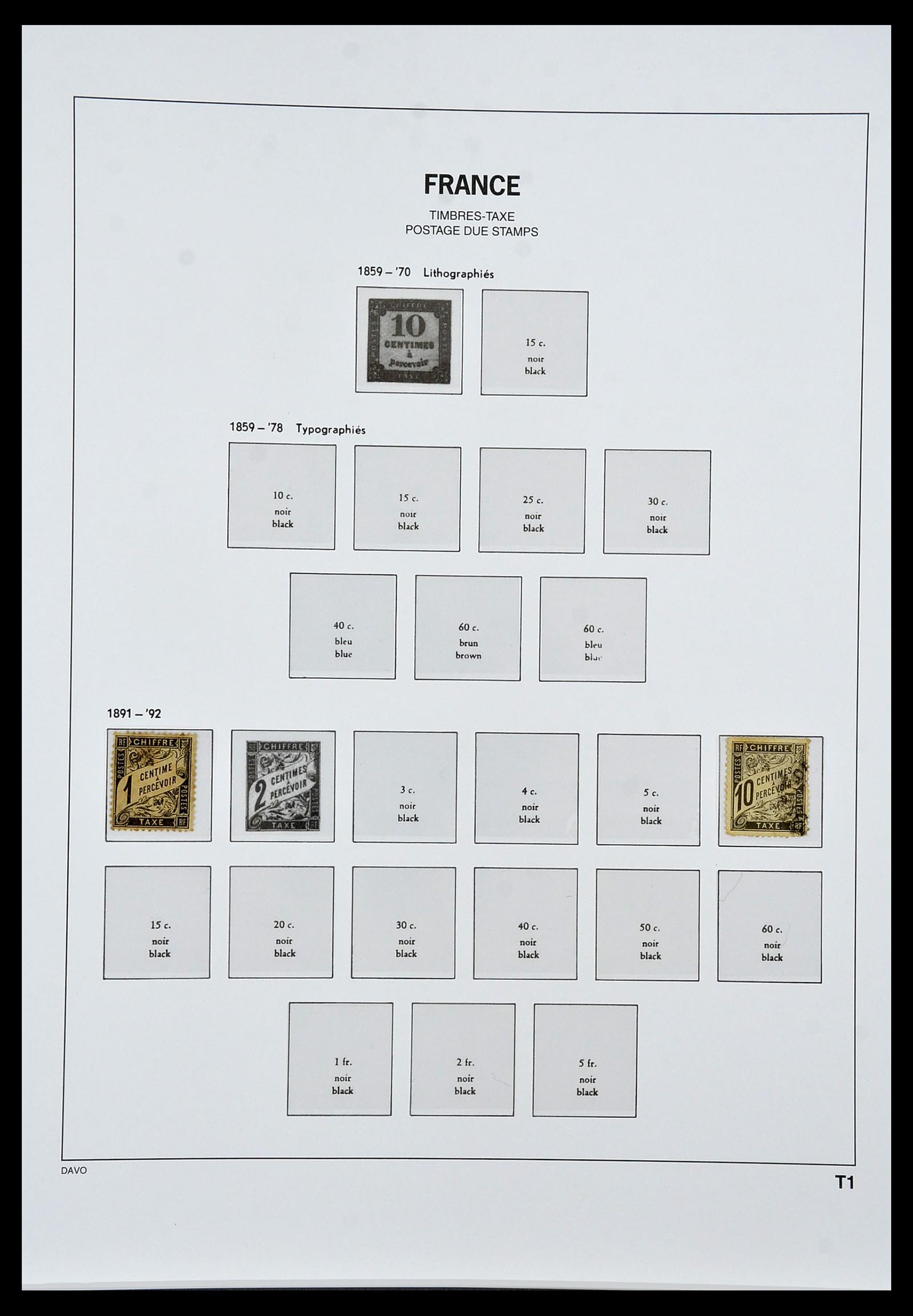 34047 059 - Postzegelverzameling 34047 Frankrijk 1853-2020(!)