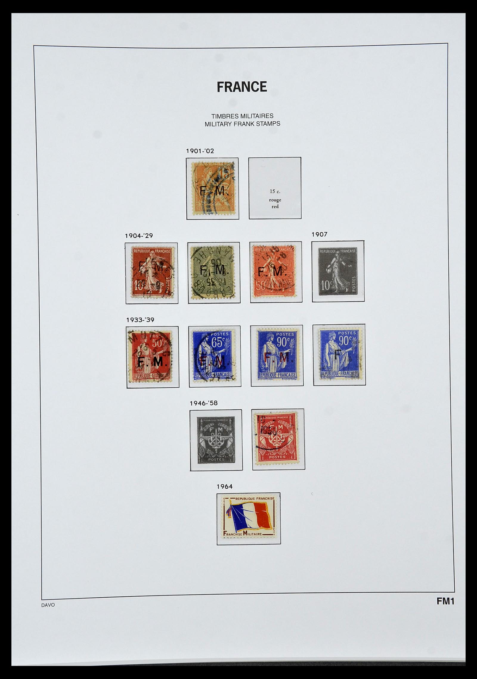 34047 063 - Postzegelverzameling 34047 Frankrijk 1853-2020(!)