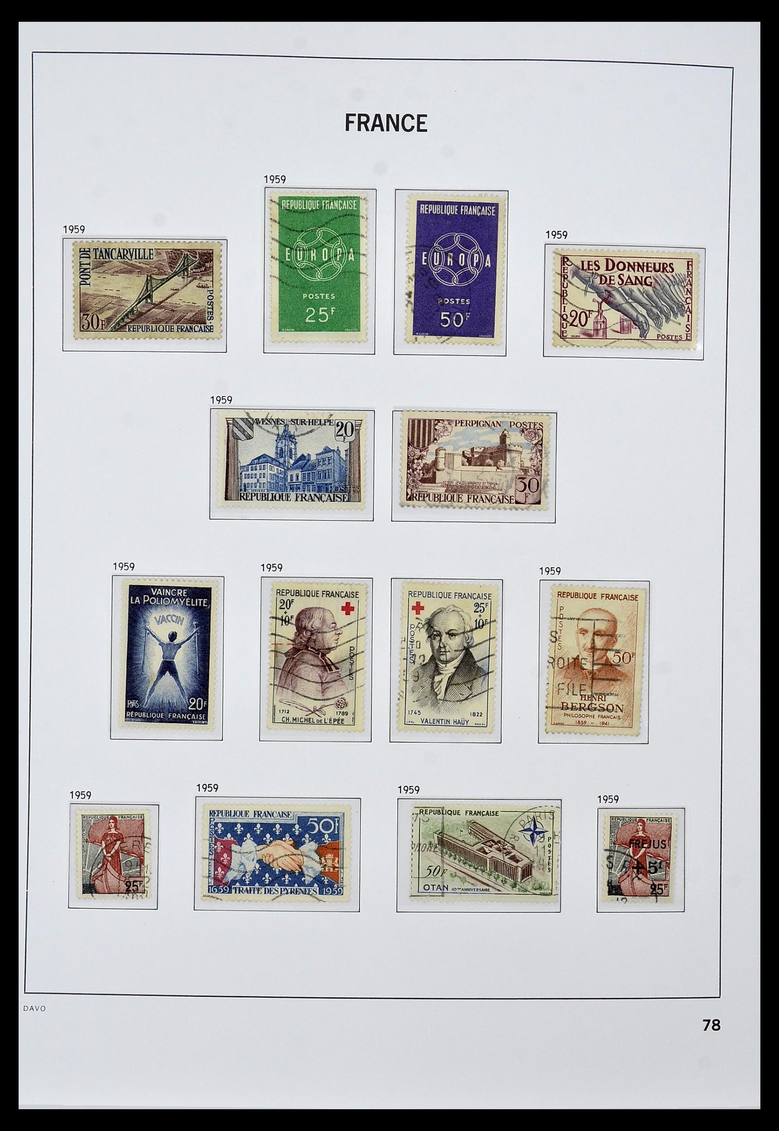 34047 089 - Postzegelverzameling 34047 Frankrijk 1853-2020(!)