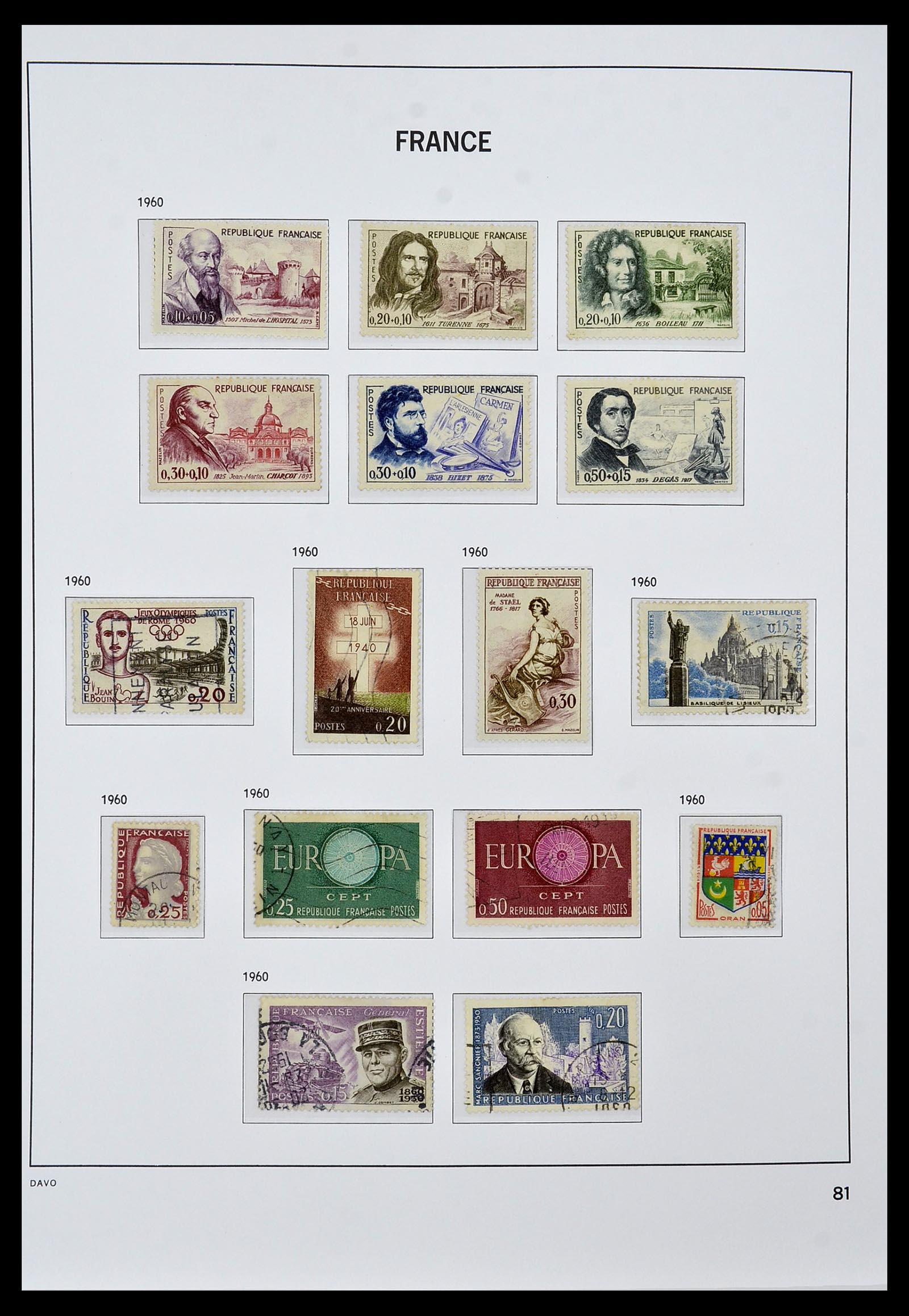 34047 092 - Postzegelverzameling 34047 Frankrijk 1853-2020(!)